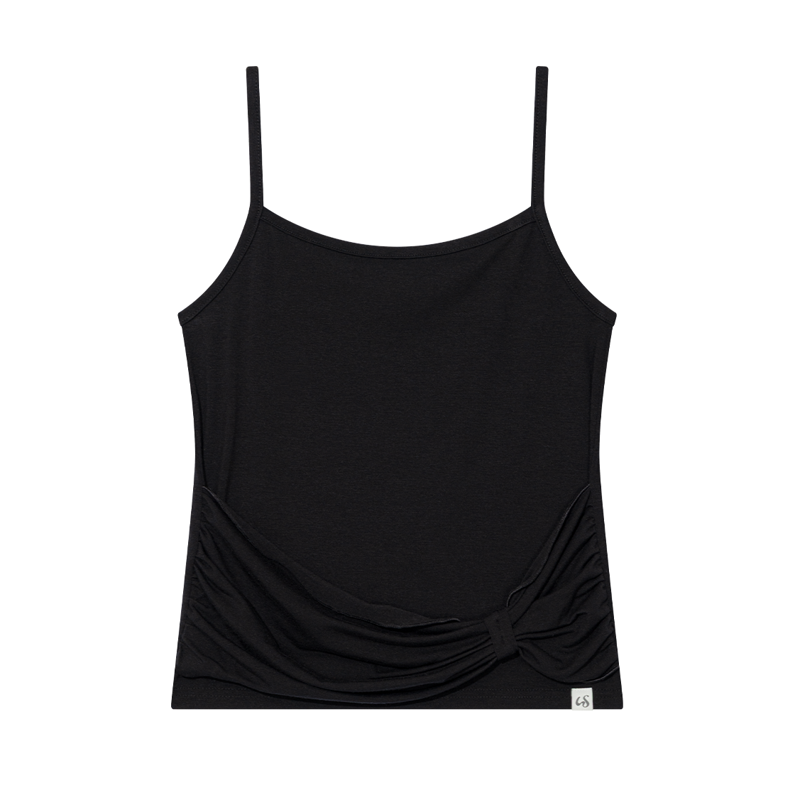 어글리쉐도우 리본 슬리브리스 블랙