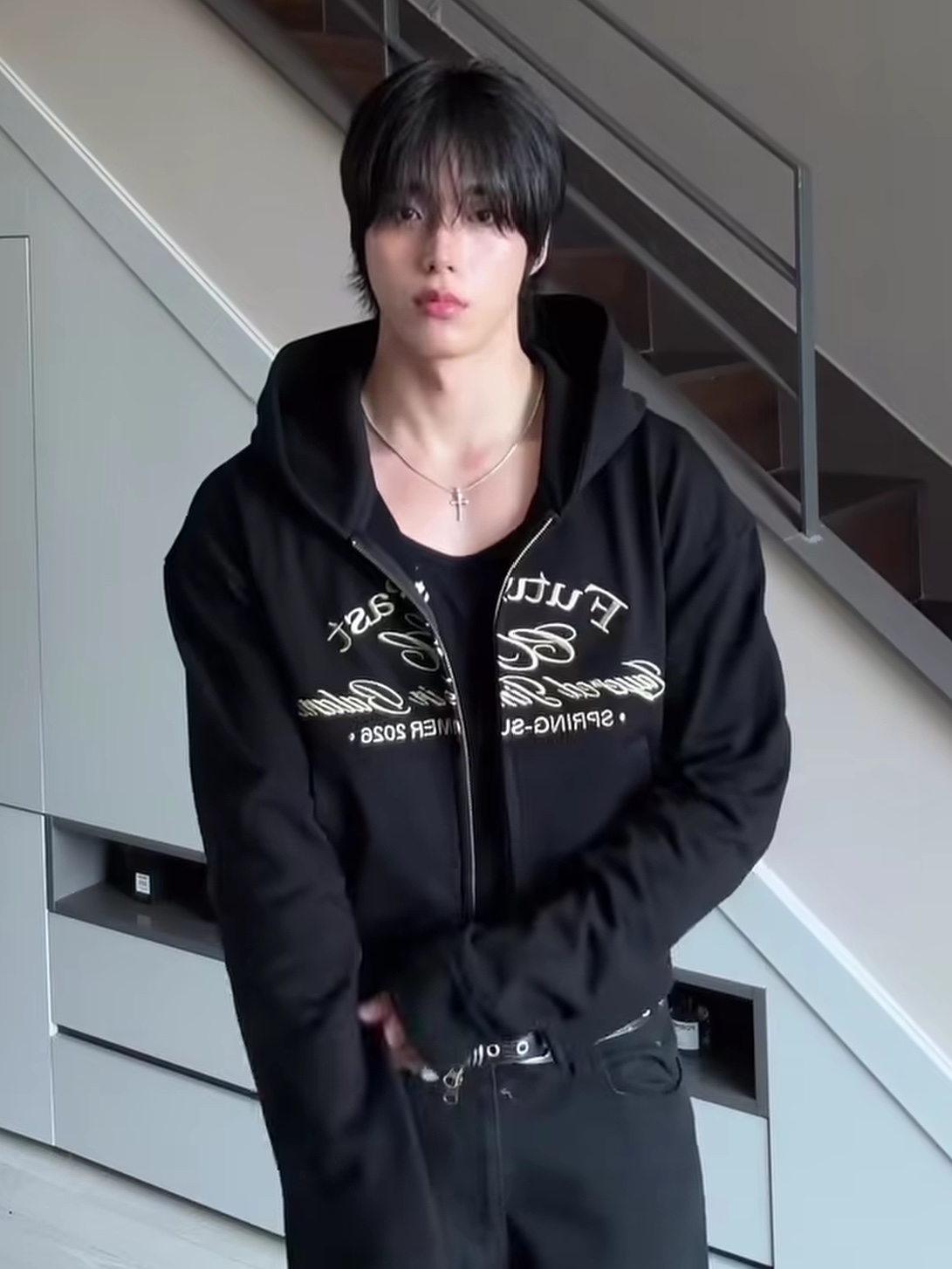 CSC Classic Hoodie Zip-Up, CSC Futurist Jacket Double-Mesh 착용 스타일 - 1