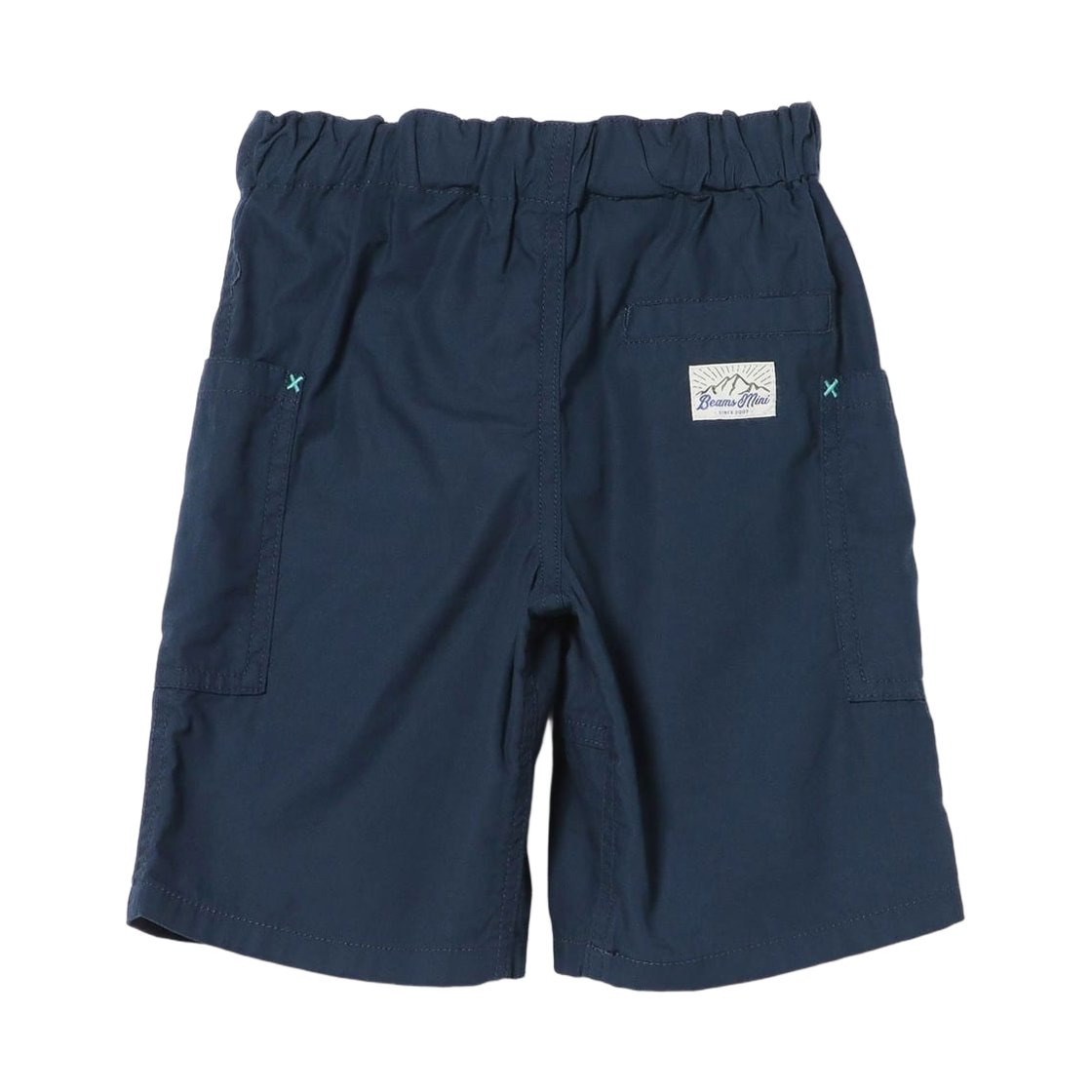 (키즈) 빔즈 미니 스마일 캠프 쇼츠 네이비((Kids) Beams Mini Smile Camp Shorts Navy) - 2