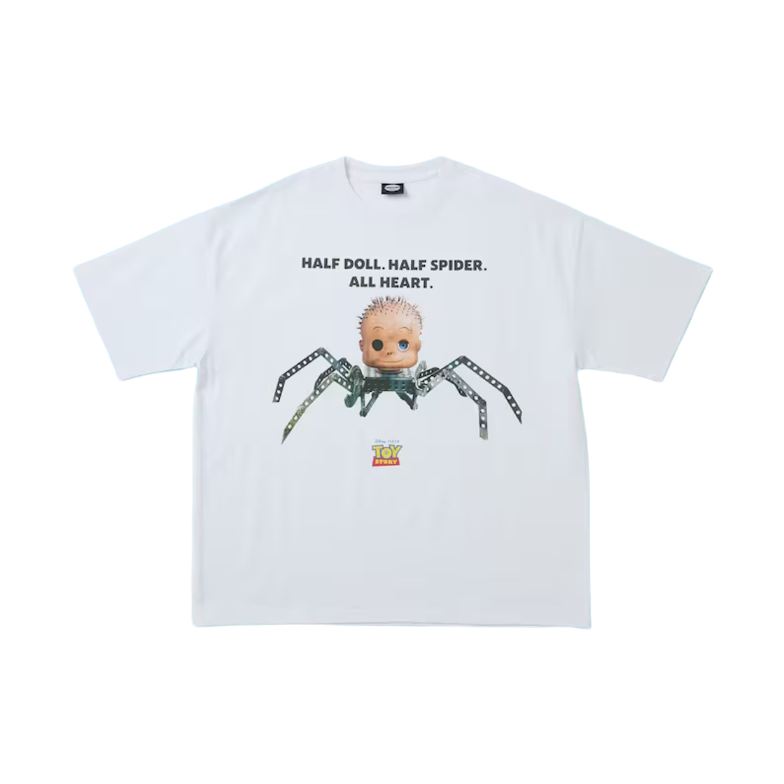 프릭스 스토어 x 토이 스토리 캐릭터 프린트 크루넥 티셔츠 베이비페이스 화이트(Freak's Store x Toy Story Character Print Crew Neck T-Shirt Babyface White) - 1