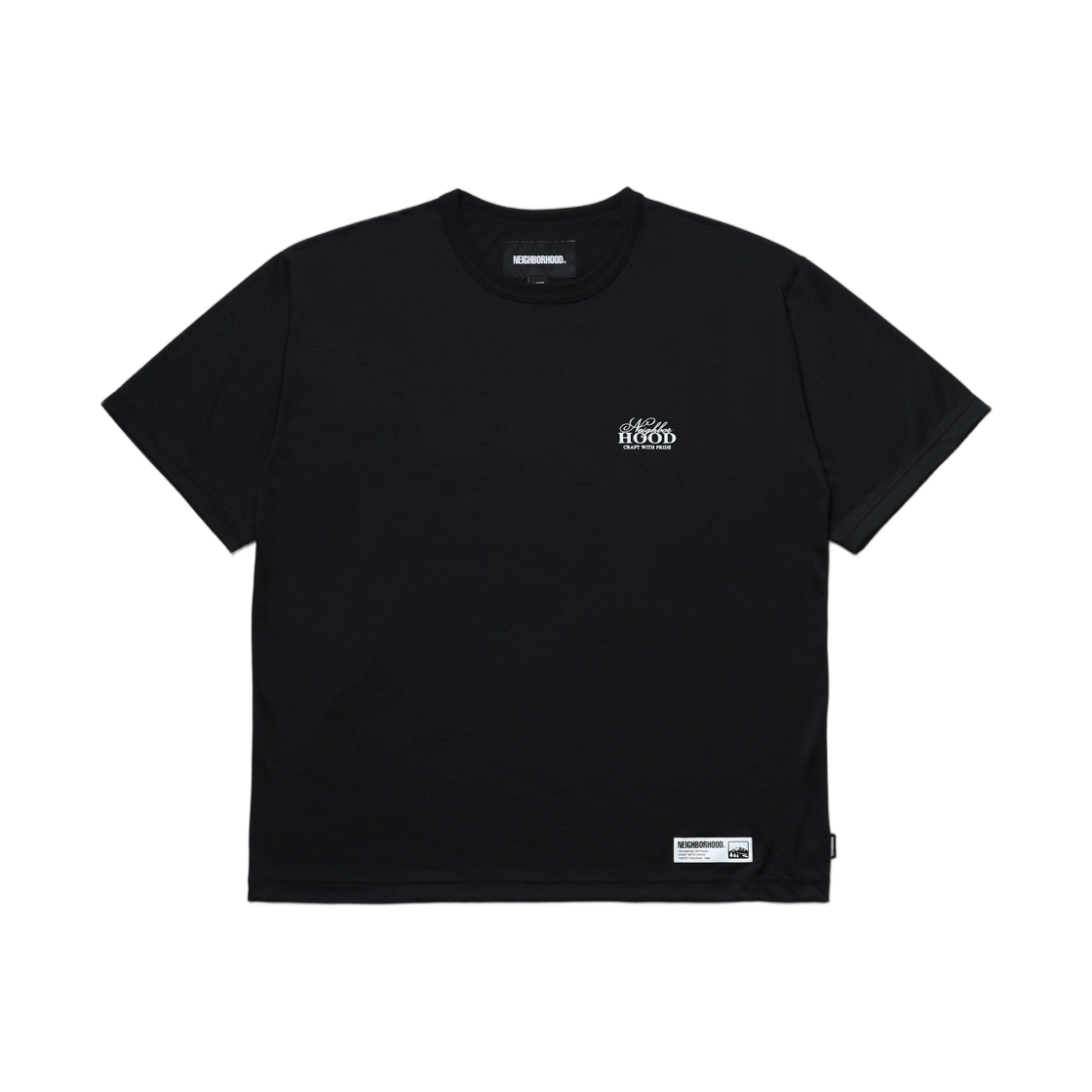 네이버후드 액티브 숏슬리브 크루넥 블랙(Neighborhood Active S/S Crewneck Black)