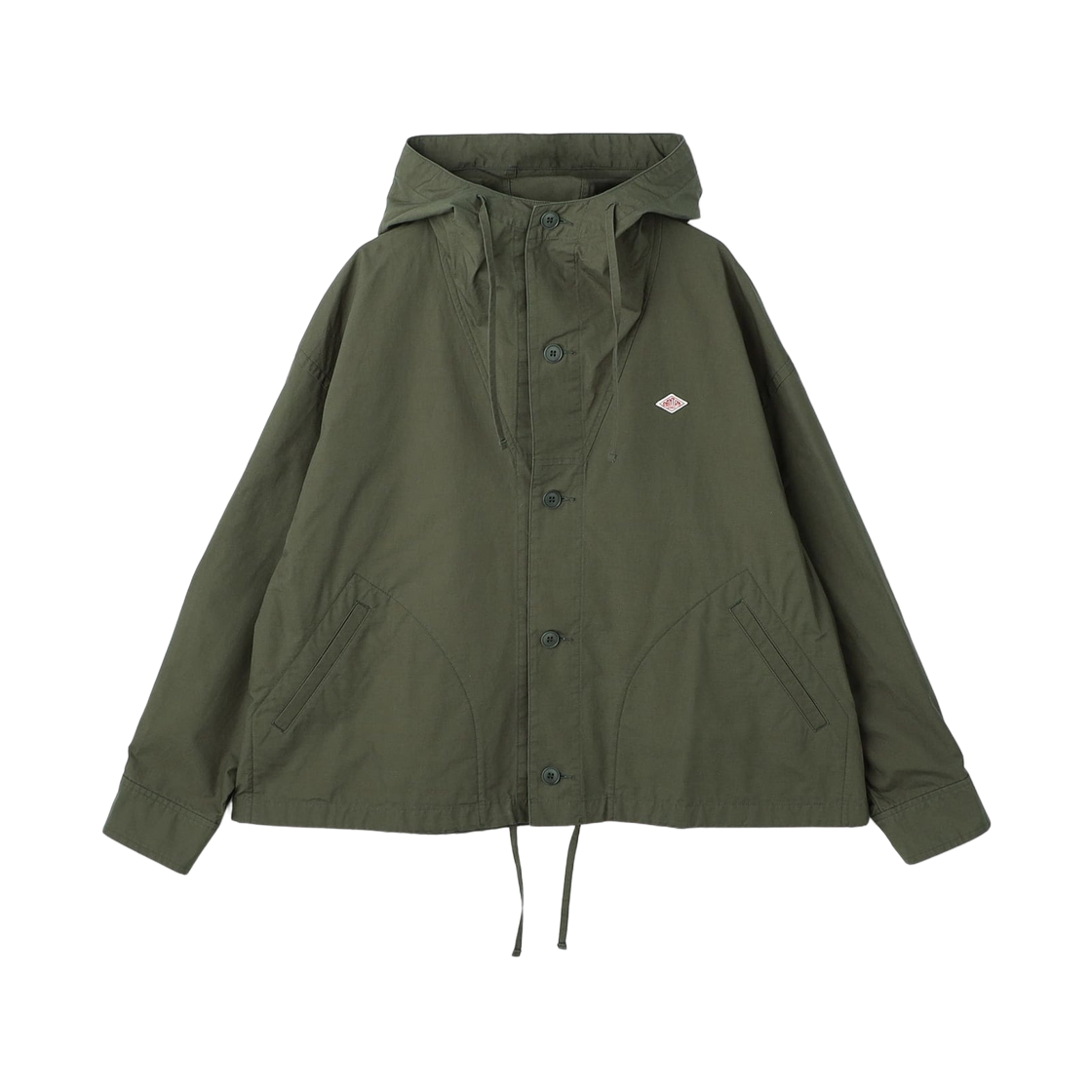 (W) 단톤 다운프루프 후드 자켓 올리브((W) Danton Downproof Hooded Jacket Olive)