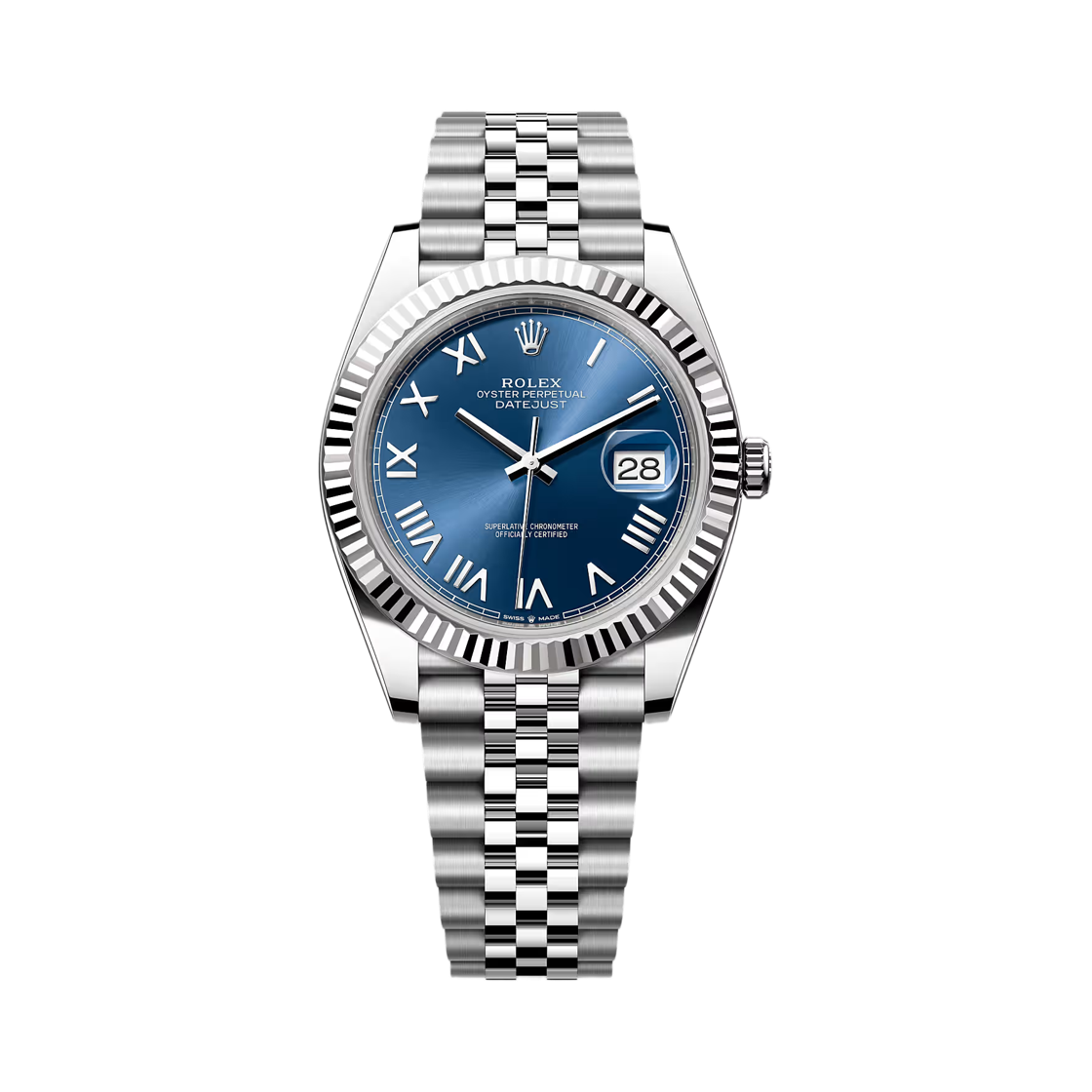 126334 Rolex Datejust 41mm 126334 Bright Blue Jubilee