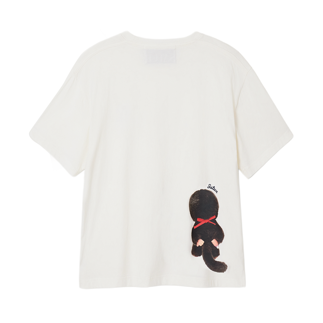 세터 x 몬치치 해피니스 반팔 티셔츠 화이트(SATUR x Monchhichi Happiness T-Shirt White) - 2