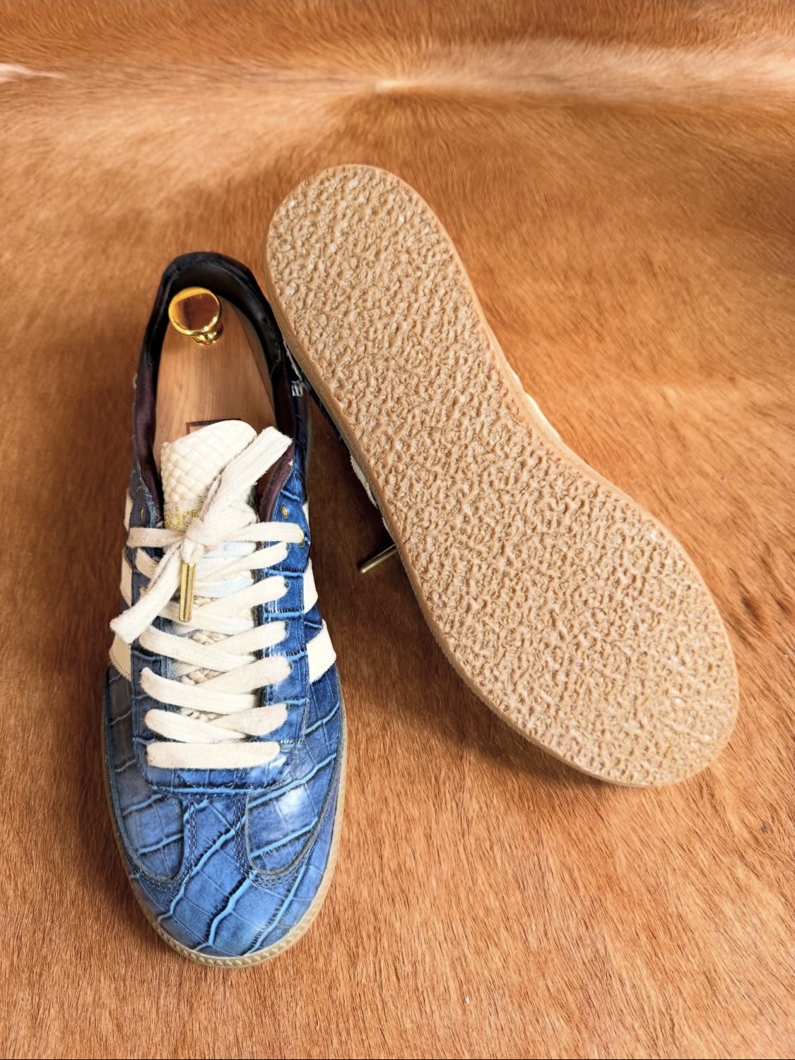 Adidas x Wales Bonner Samba Collegiate Navy Wonder White 착용 스타일 - 3