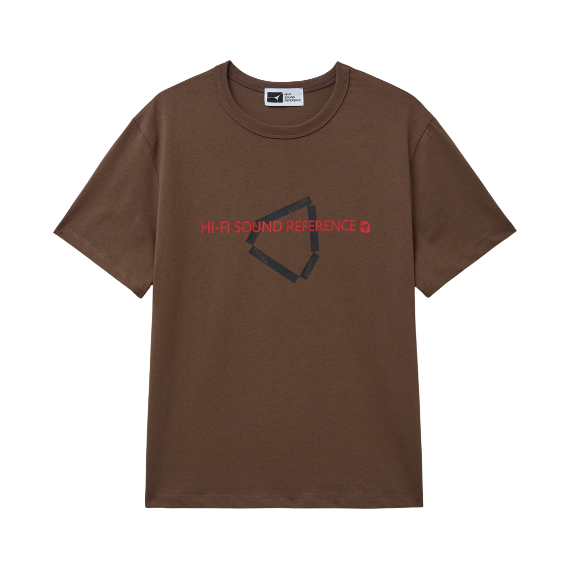 하이파이 사운드 레퍼런스 파티나 사운드 시스템 티셔츠 브라운(Hifi Sound Reference Patina Sound System T-Shirts Brown)