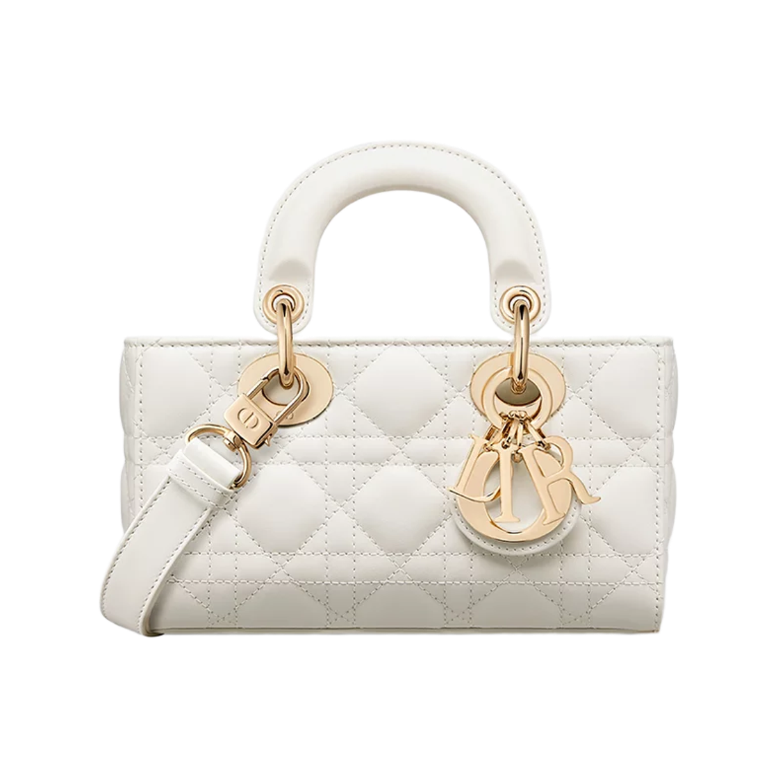 M0636ONGE-M030 Dior Lady D-Joy Mini Bag Cannage Lambskin Latte