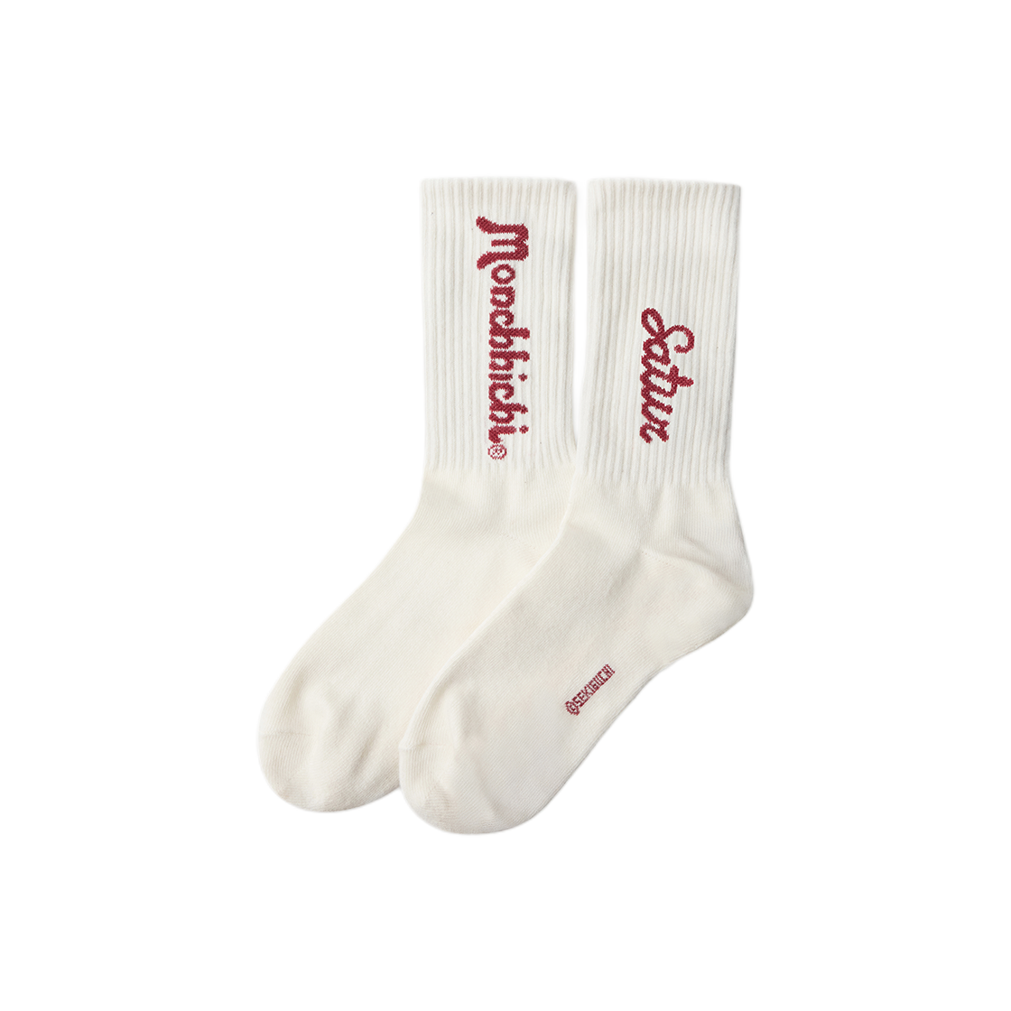 세터 x 몬치치 레터링 삭스 크림(SATUR x Monchhichi Lettering Socks Cream) - 1