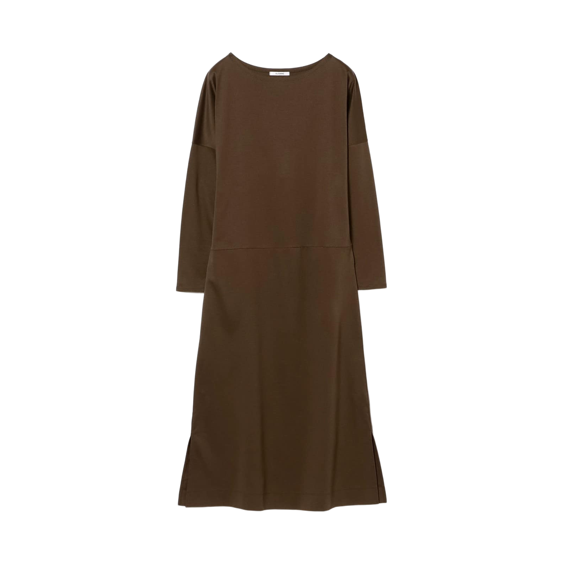 64-26-2675-355 (W) Demi-Luxe Beams x Kanako Sato x Sloane Long T-Shirt Dress Brown
