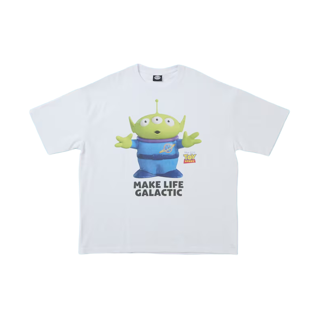 프릭스 스토어 x 토이 스토리 캐릭터 프린트 크루넥 티셔츠 리틀 그린맨 화이트(Freak's Store x Toy Story Character Print Crew Neck T-Shirt Little Green Men White)