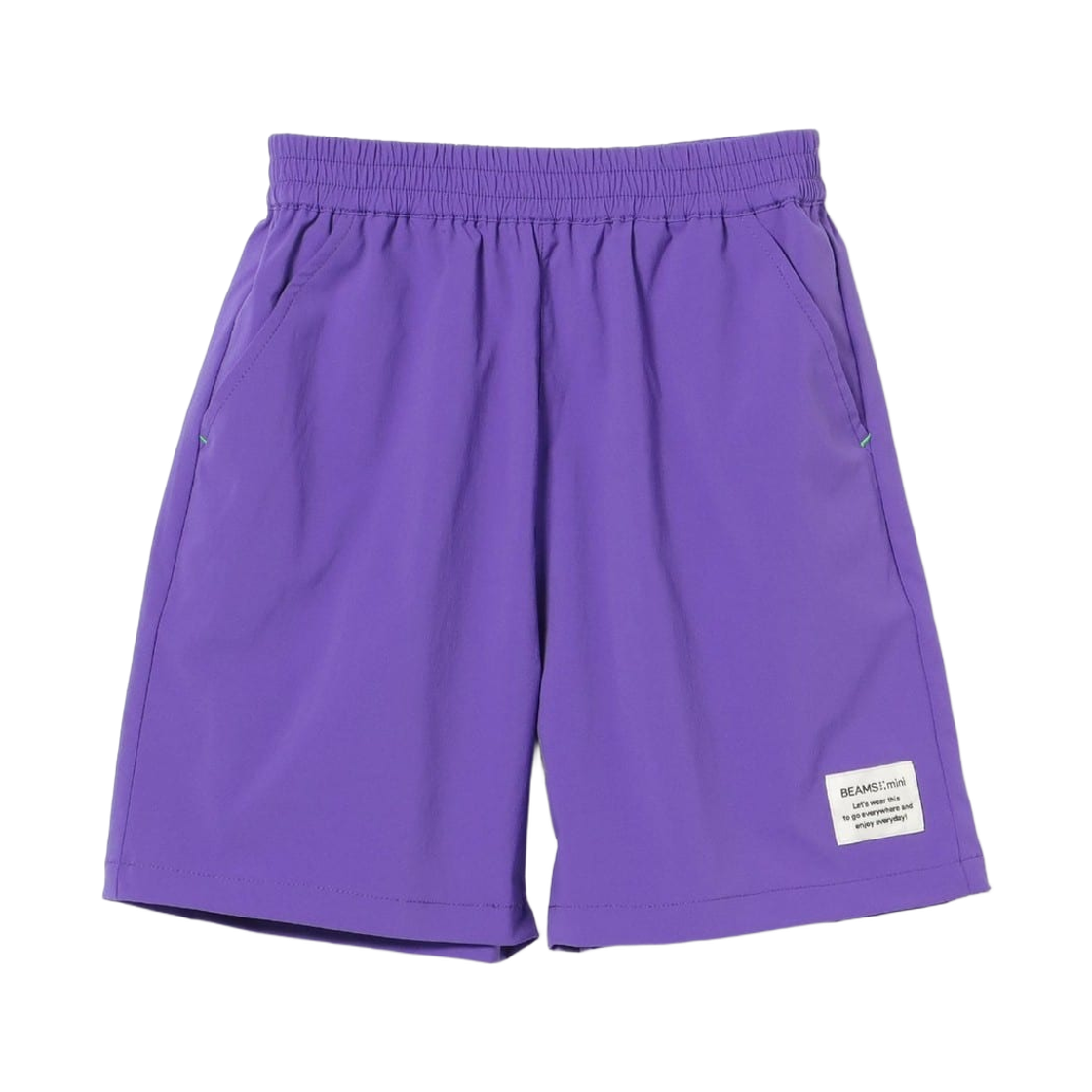 (키즈) 빔즈 미니 워터 리펠런트 나일론 쇼츠 퍼플 - 웹 한정((Kids) Beams Mini Water Repellent Nylon Shorts Purple - Web Exclusive)