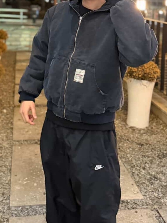Aoiro x TRSC VTG Active Jacket Old Navy 착용 스타일