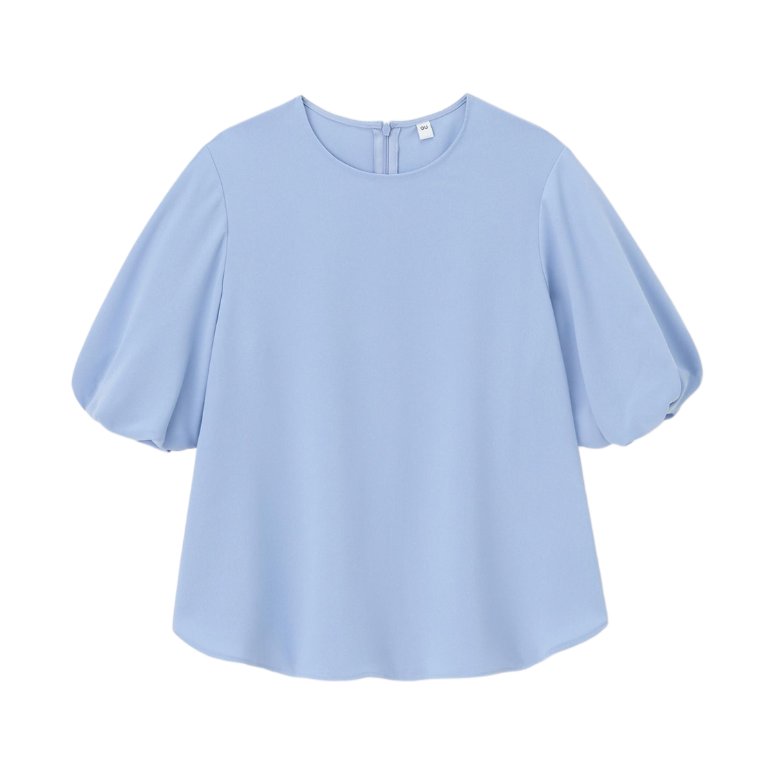 359563-63 (W) GU Bubble Sleeve Blouse Blue