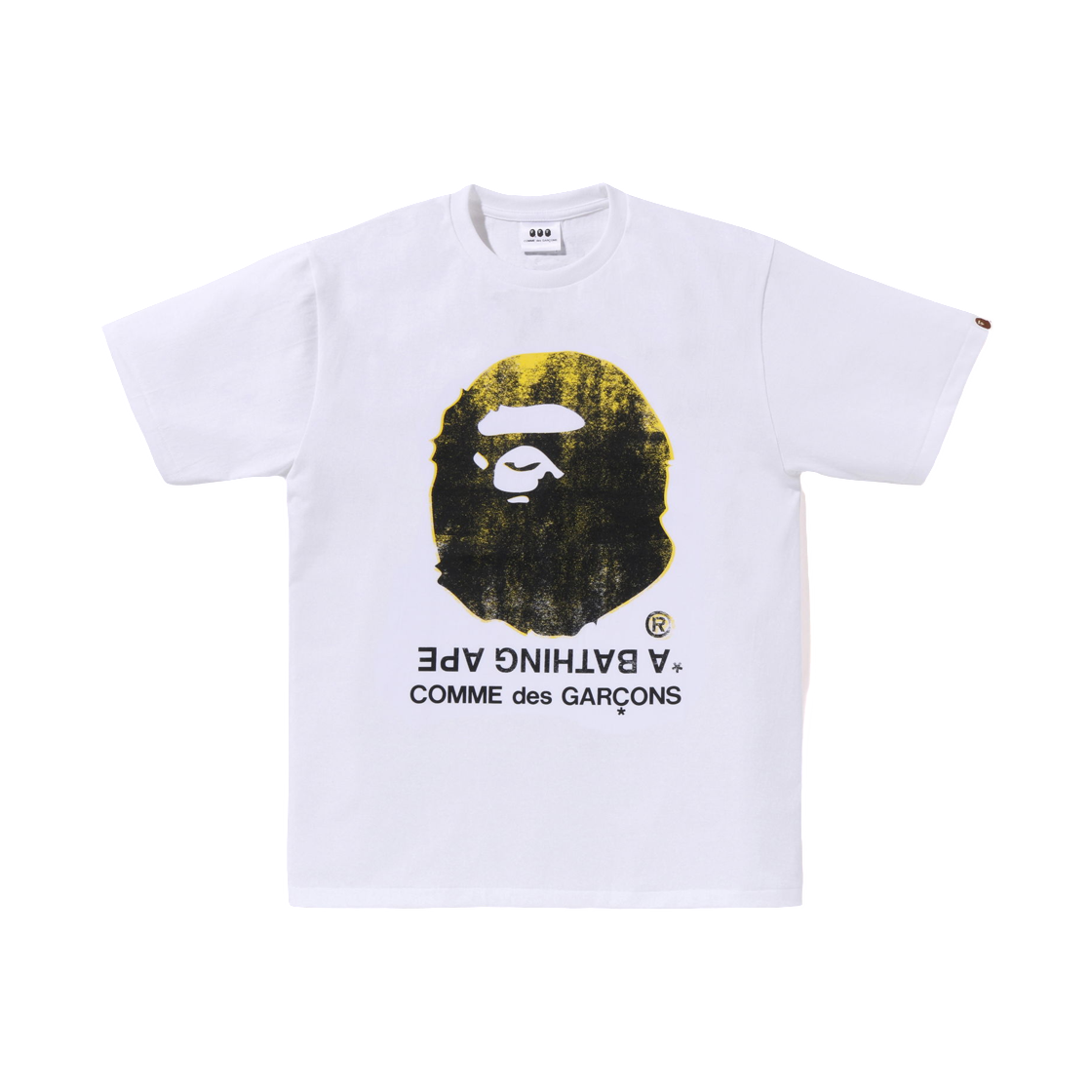 베이프 x 꼼데가르송 오사카 빅 에이프 헤드 티셔츠 화이트(BAPE x Comme des Garcons Osaka Big Ape Head T-Shirt White) - 1