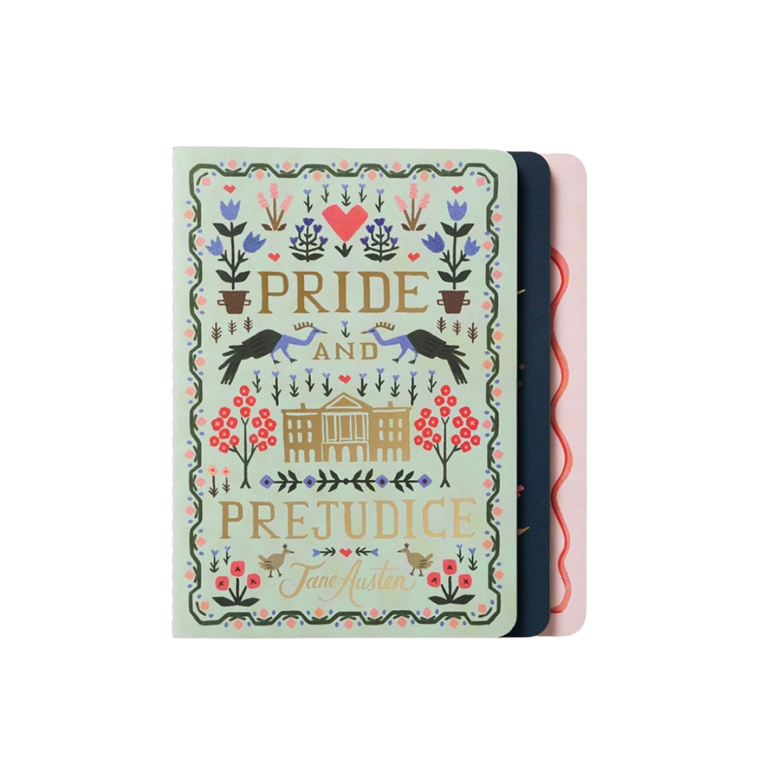 라이플페이퍼 Jane Austen 스티치 노트북 세트(Jane Austen Stitched Notebook Set)