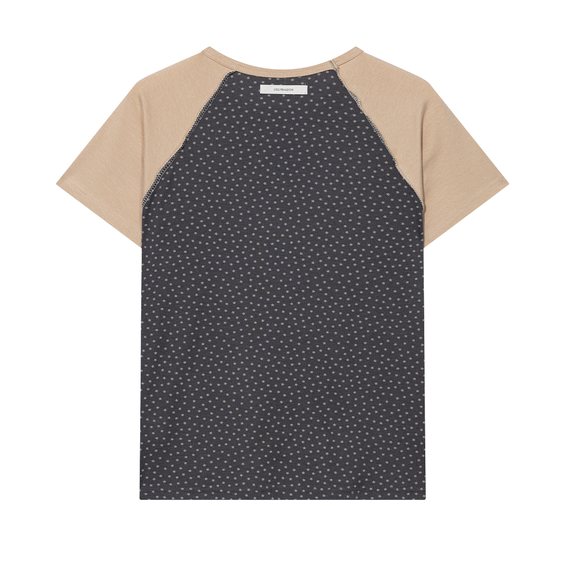 어글리쉐도우 스타 콘트라스트 레그런 티셔츠 차콜(UGLYSHADOW Star Contrast Raglan T-Shirt Charcoal) - 2