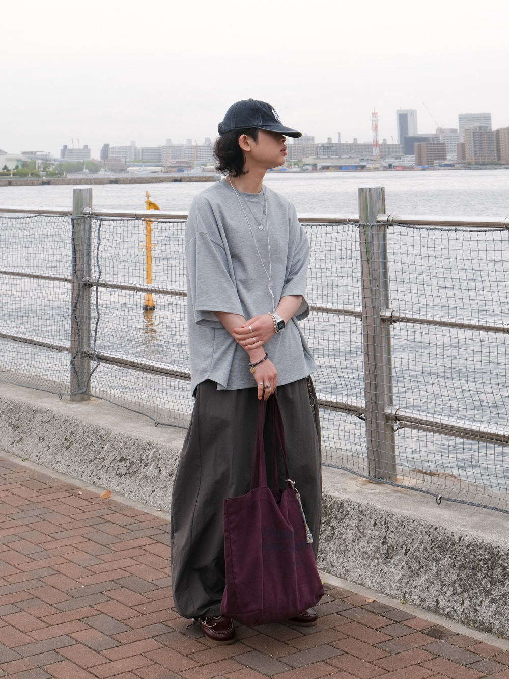 Timberland Classic 2-Eye Boat Shoes Burgundy - Wide 착용 스타일 - 1