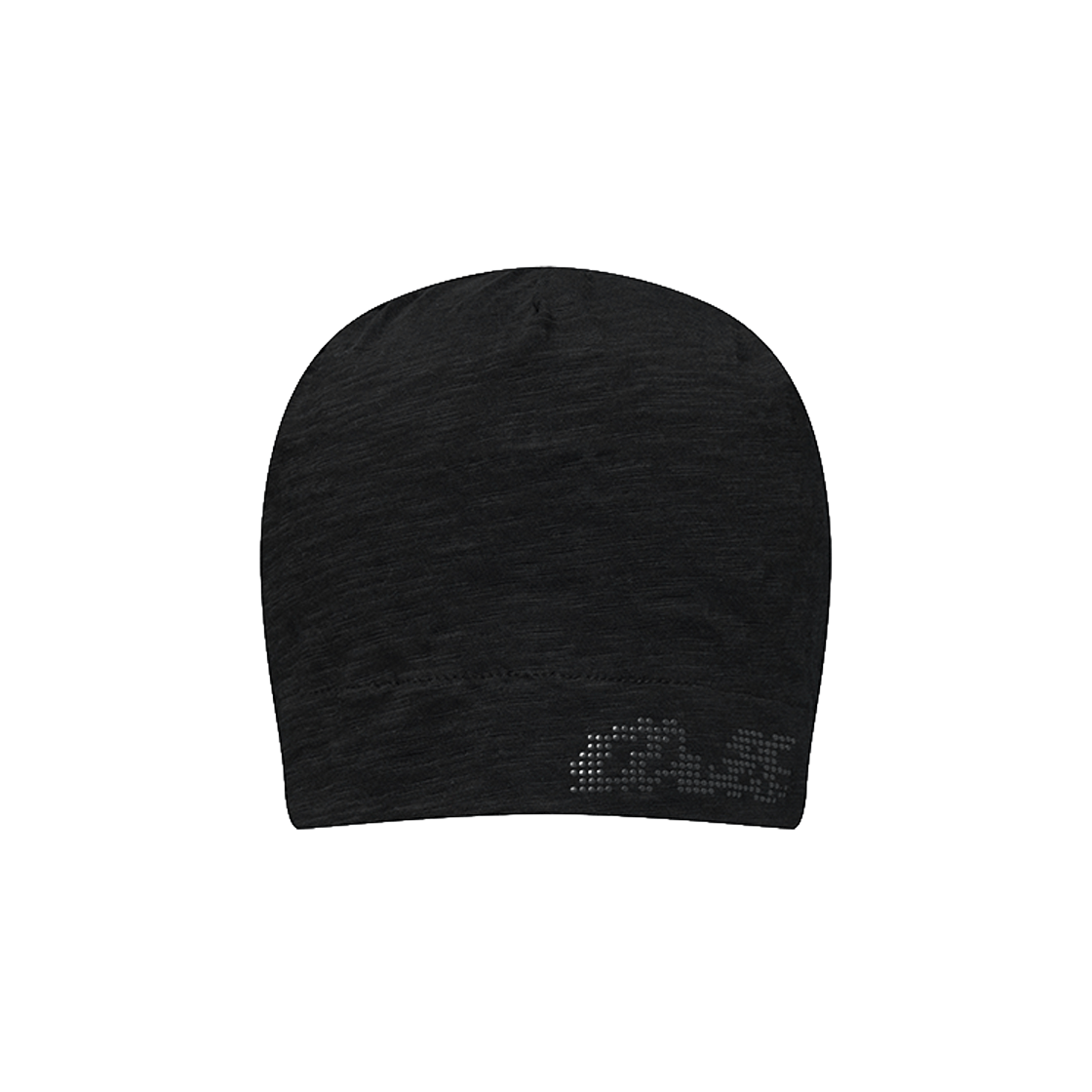 엔드릭스 메탈릭 도트 로고 슬럽 비니 블랙(EDLIX Metallic Dot Logo Slub Beanie Black)
