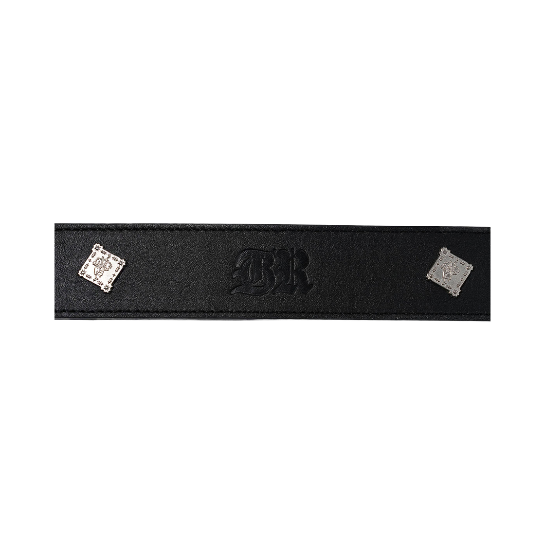 비에스래빗 시그니쳐 리벳 레더 벨트 블랙(Bsrabbit Signature Rivet Leather Belt Black) - 4