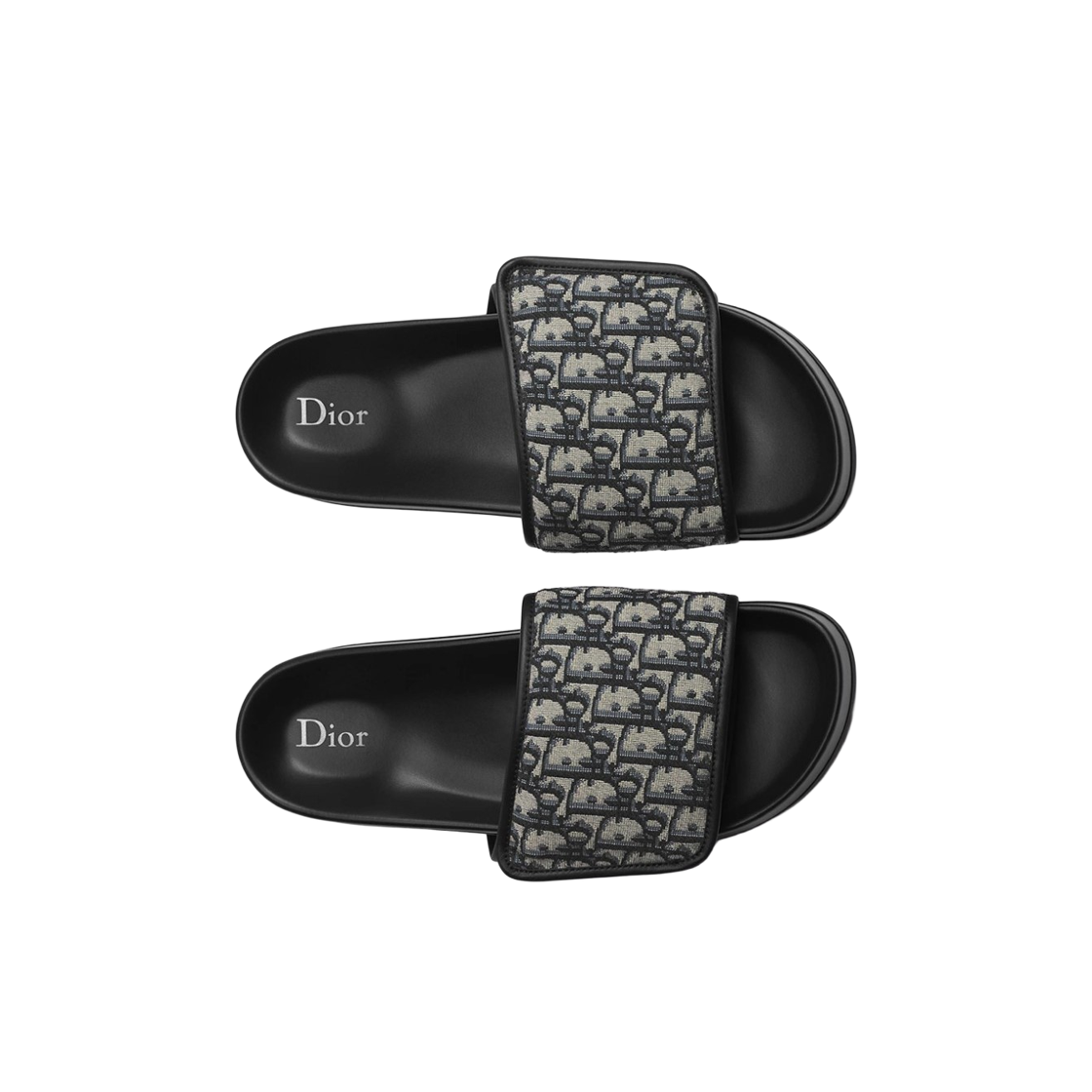 디올 오블리크 자카드 아쿠아 샌들 베이지 블랙(Dior Oblique Jacquard Aqua Sandals Beige Black) - 2
