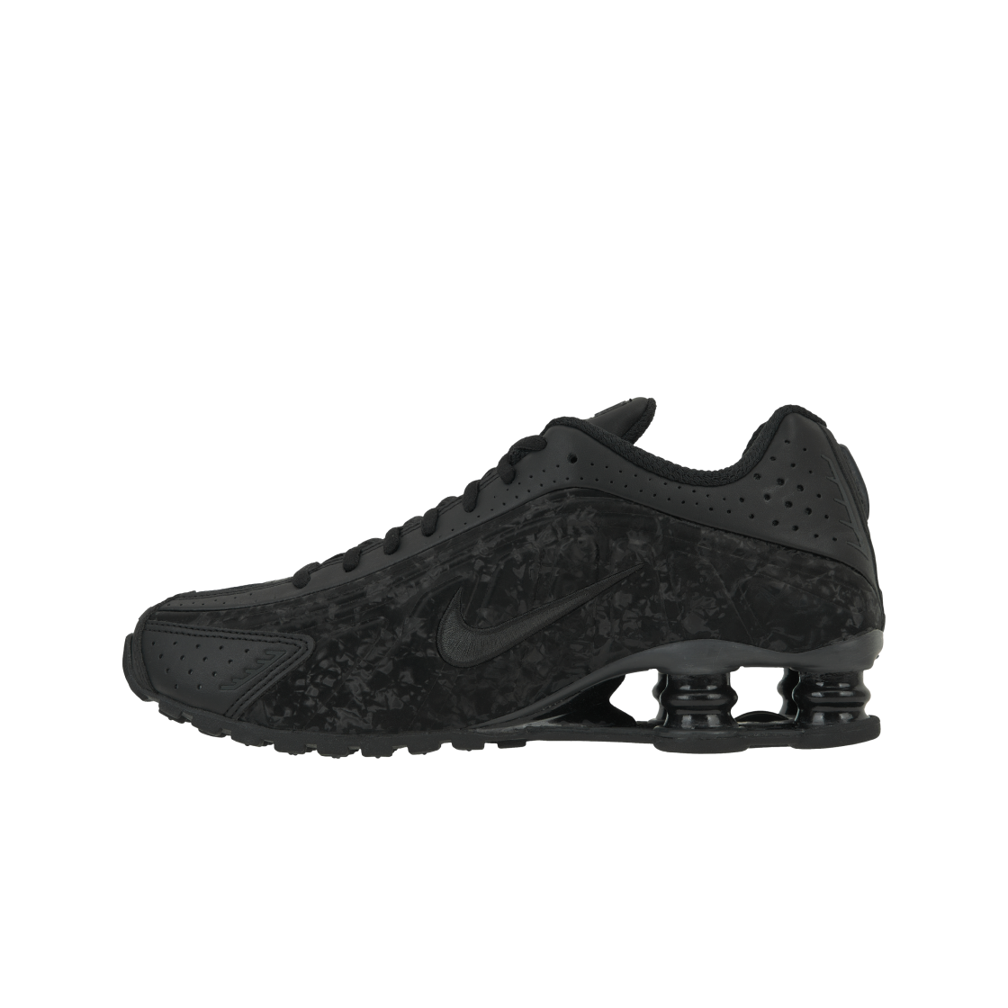 (W) 나이키 샥스 R4 블랙 다크 스모크 그레이((W) Nike Shox R4 Black Dark Smoke Grey) - 3