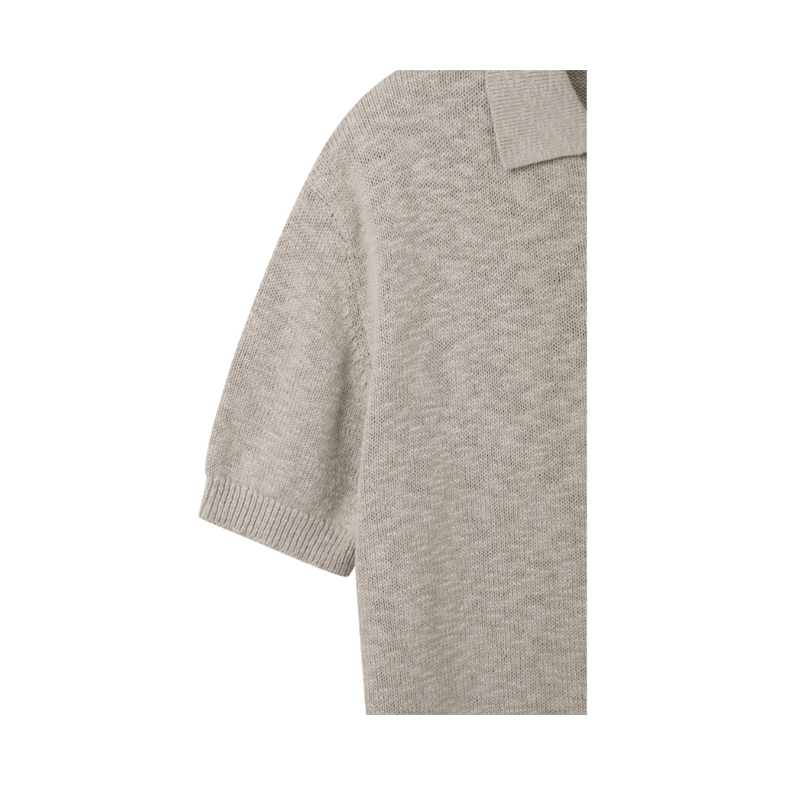 24/7 시리즈 크로셰 코튼 칼라넥 니트 탑 그레이(24/7 series Crochet Cotton Collar Knit Gray) - 4