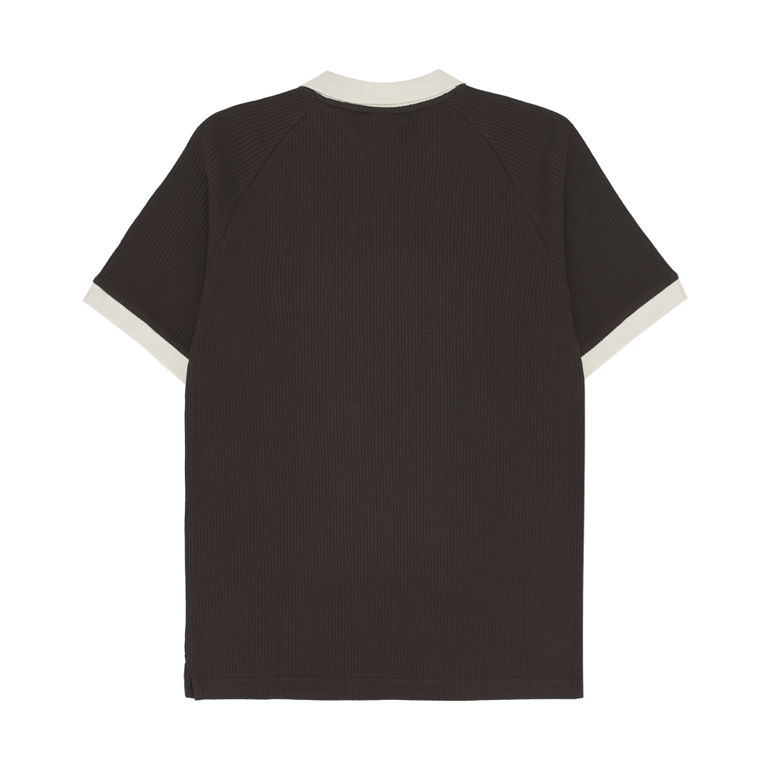 아디다스 와플 숏슬리브 폴로 셔츠 다크 브라운 - KR 사이즈(Adidas Waffle Short Sleeve Polo Shirt Dark Brown - KR Sizing) - 2