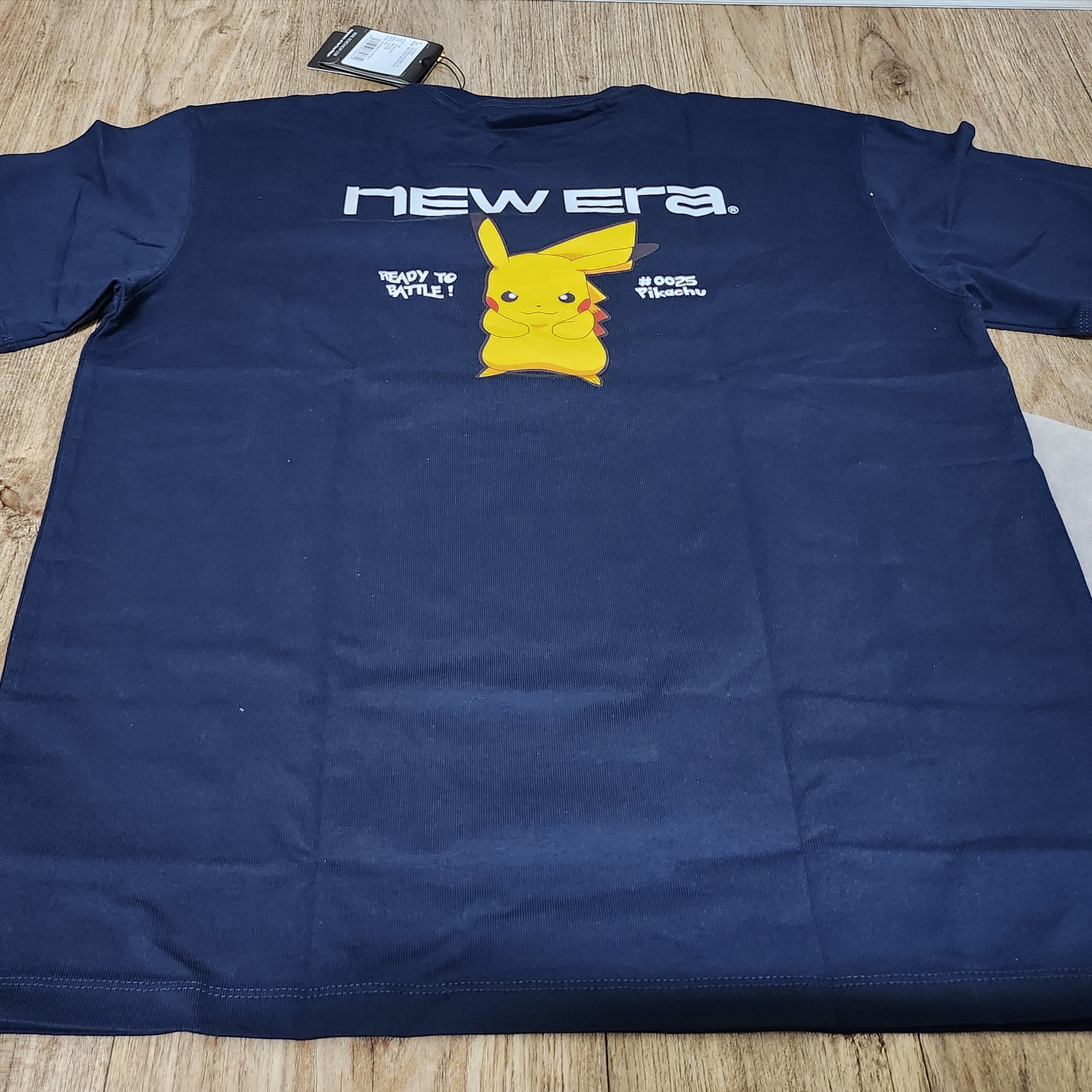 (Kids) New Era x Pokemon Logo T-Shirt Navy 착용 스타일 - 2