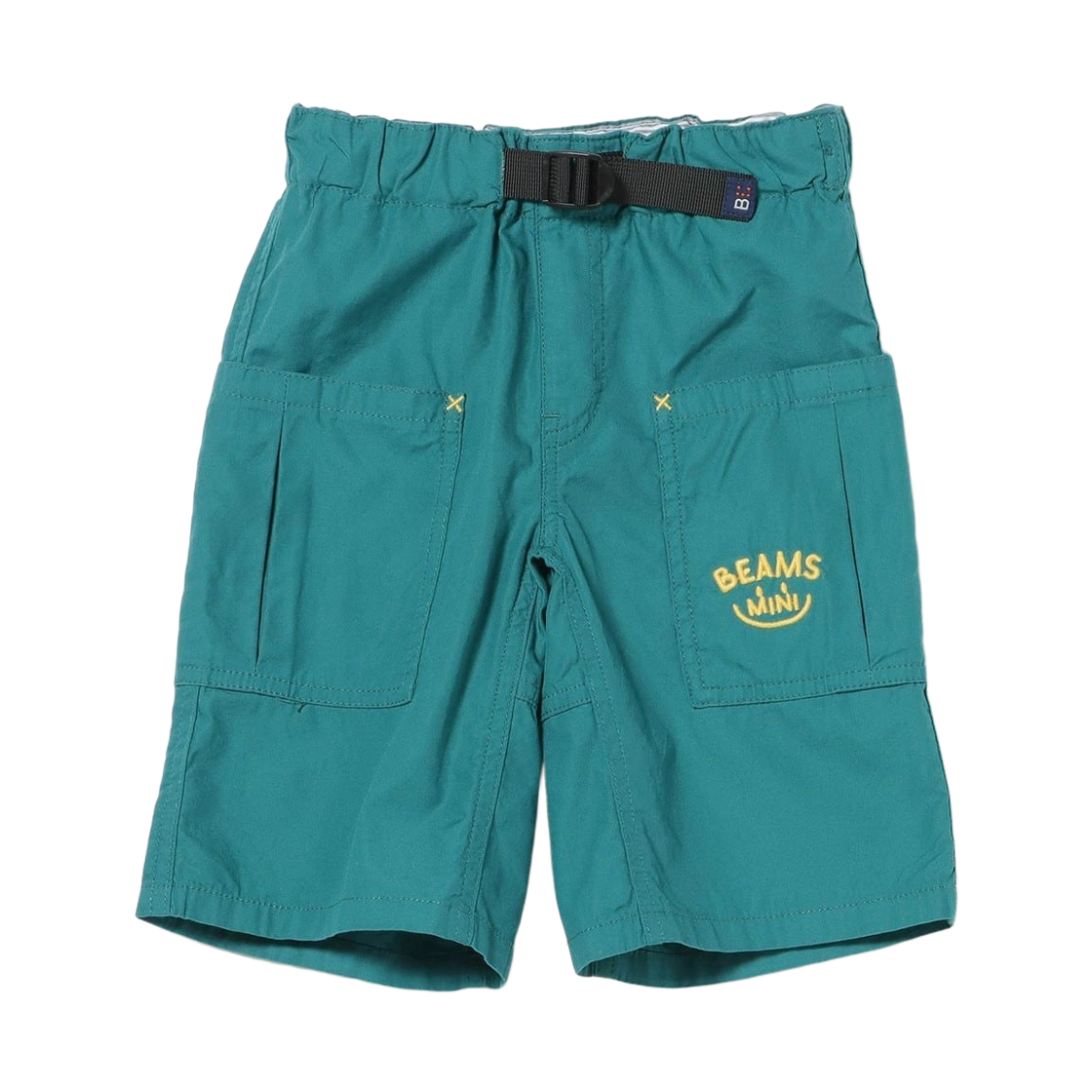 (키즈) 빔즈 미니 스마일 캠프 쇼츠 블루 그린((Kids) Beams Mini Smile Camp Shorts Blue Green)