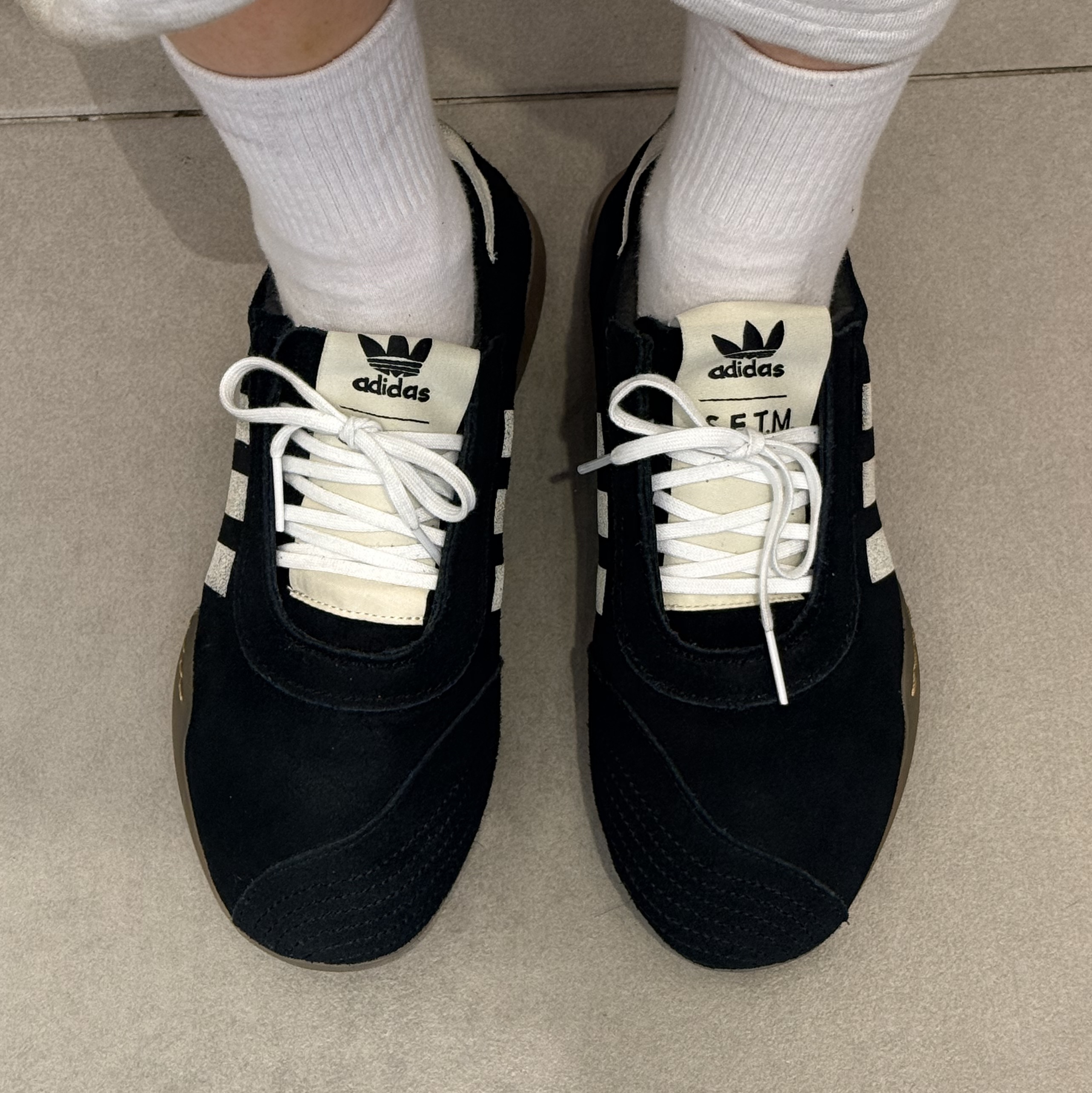 (W) Adidas x Song for the Mute Taekwondo Mei Core Black Cloud White 착용 스타일 - 1