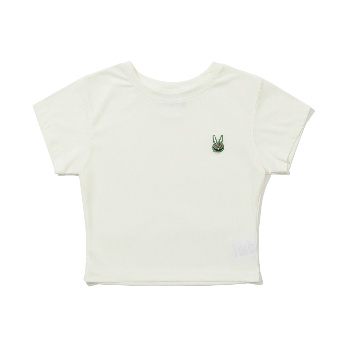 비에스래빗 트리피 래빗 우먼스 숏 크롭 반팔티셔츠 크림(Bsrabbit Trippy Rabbit Women's Short Crop SST Cream)
