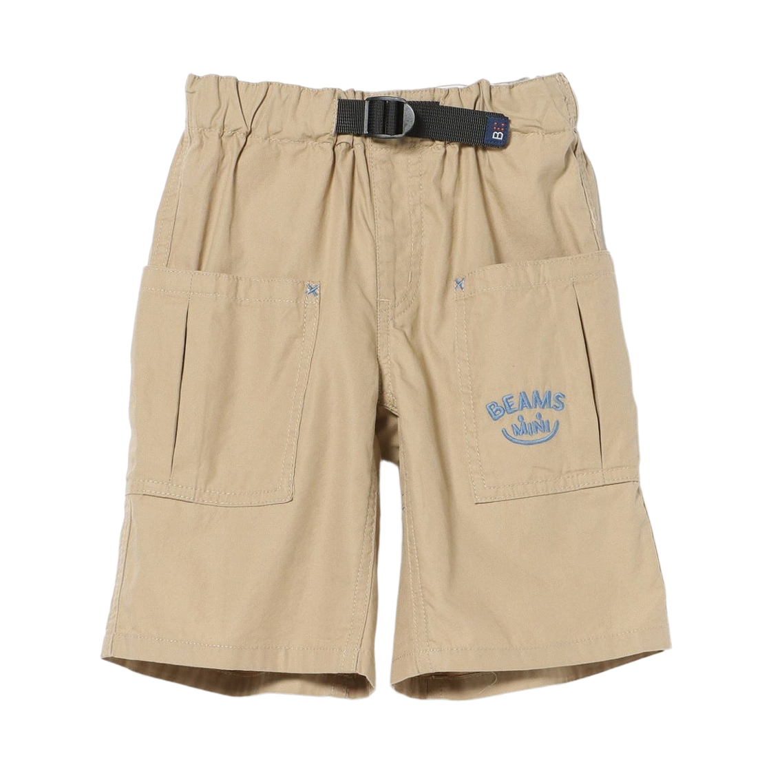 (키즈) 빔즈 미니 스마일 캠프 쇼츠 베이지((Kids) Beams Mini Smile Camp Shorts Beige)