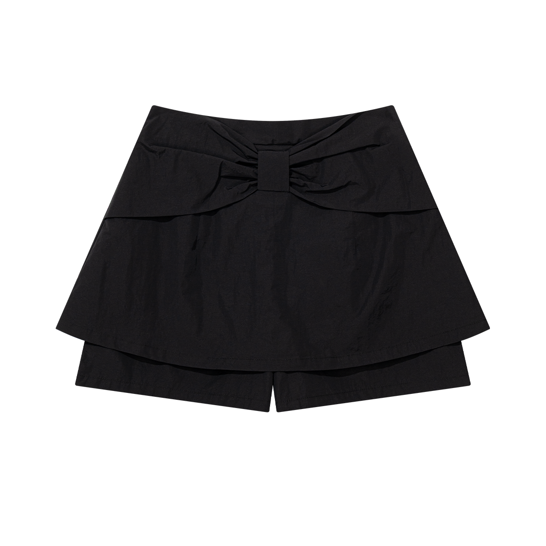 어글리쉐도우 자이언트 리본 스커트 팬츠 블랙(UGLYSHADOW Giant Ribbon Skirt Pants Black)