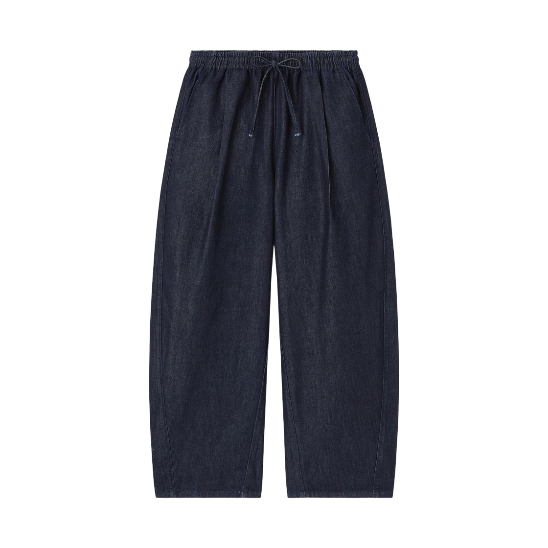 359975-69 (W) GU Light Denim Barrel Ankle Pants Tall Navy