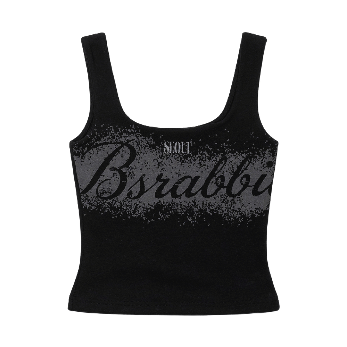 비에스래빗 우먼스 베이직 슬리블리스 티셔츠 블랙(Bsrabbit Women's Basic Sleeveless Black)