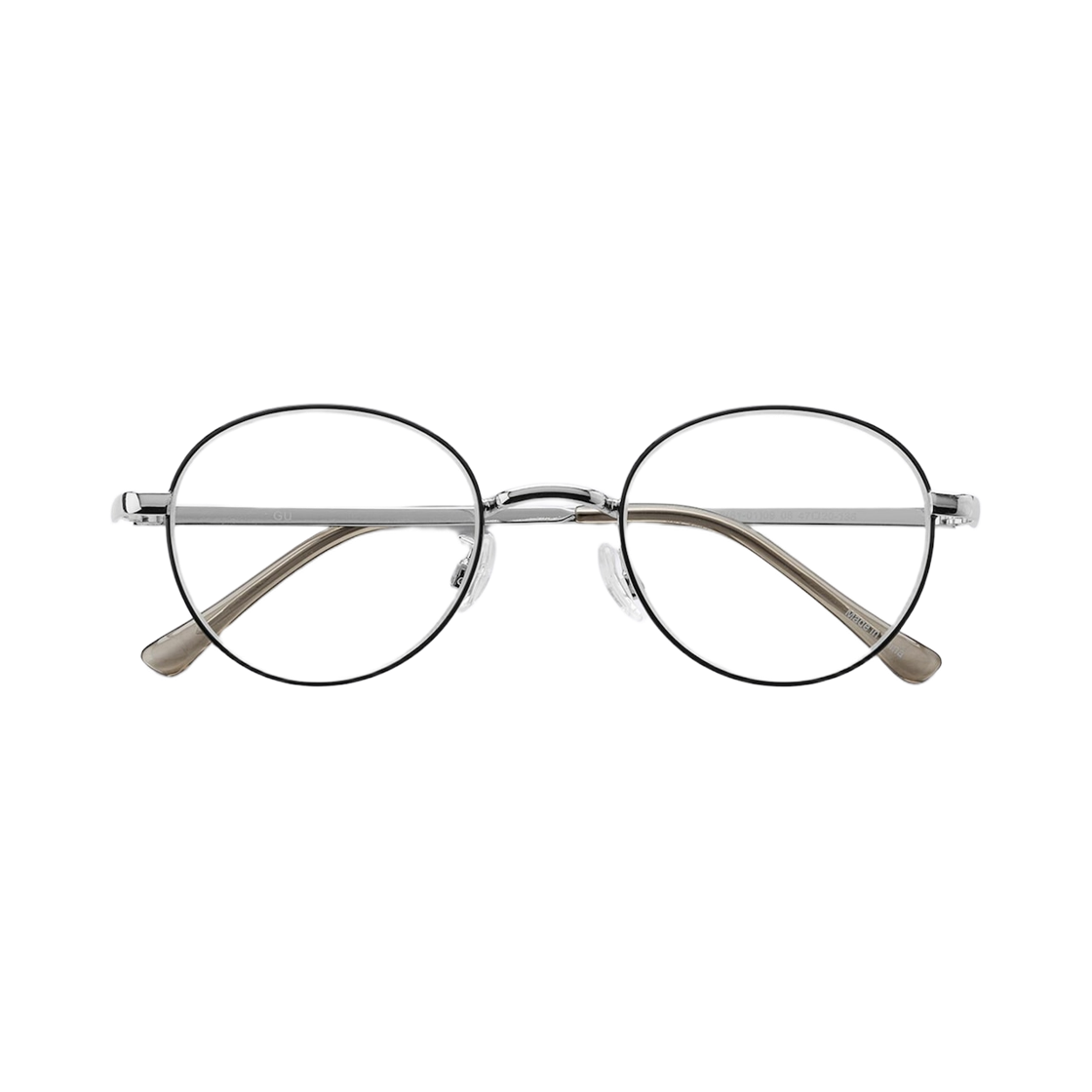 359118-09 GU UV Protection Round Metal Sunglasses Black