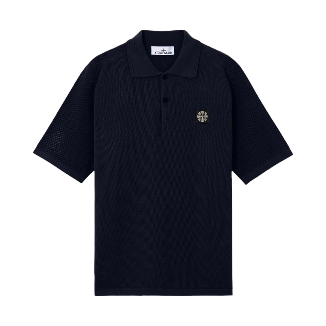 L1S1551000-30S00B5-V0020 Stone Island 5100030 Micro Stitch Soft Organic Cotton Loose-Fit Short-Sleeve Polo with Compass Patch Navy Blue - 26SS