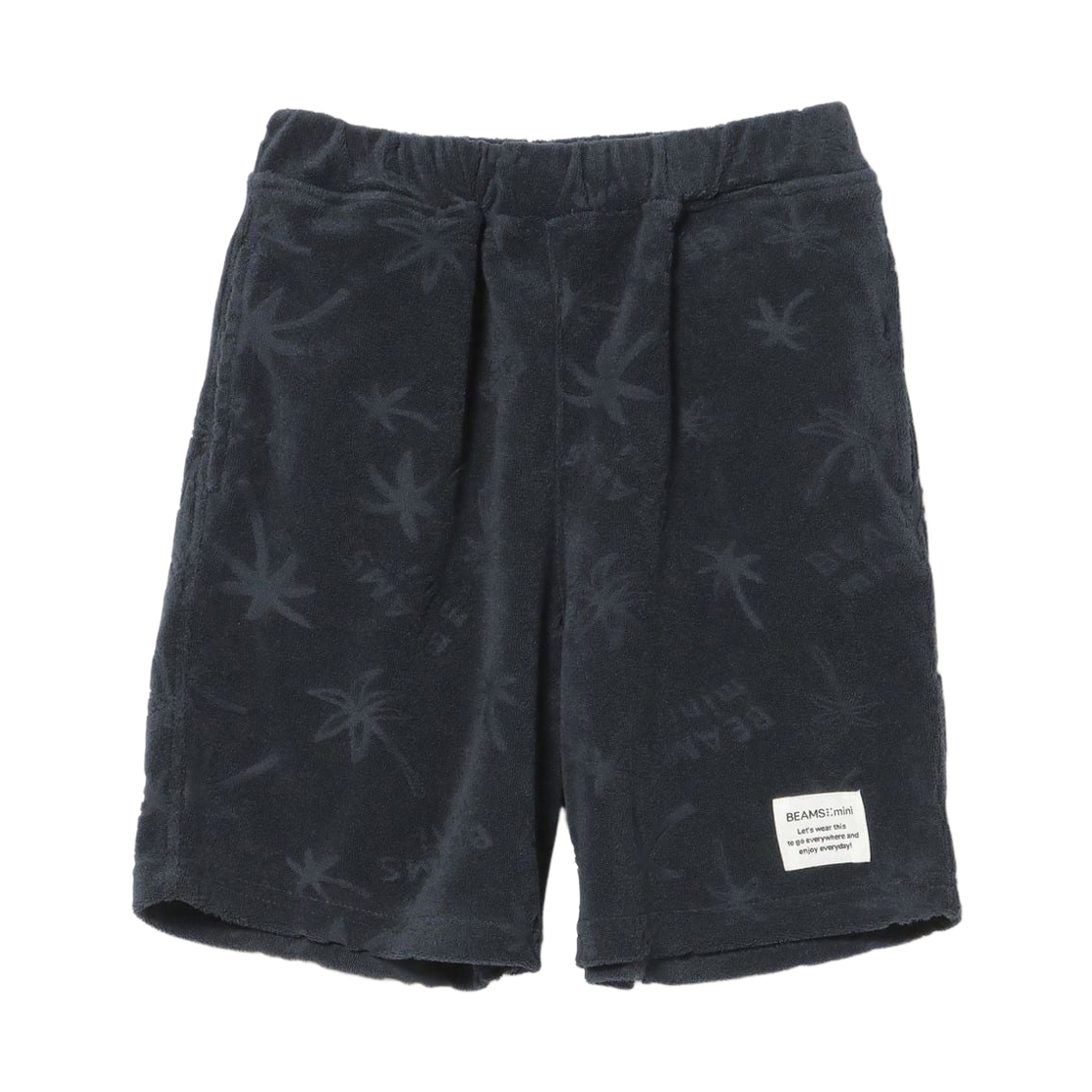 (키즈) 빔즈 미니 올 오버 프린트 파일 쇼츠 네이비((Kids) Beams Mini All Over Print Pile Shorts Navy) - 1