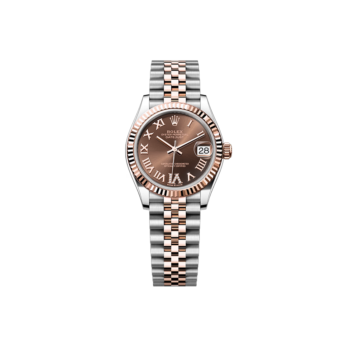 IT2OEA5GC7AC Rolex Datejust Chocolate Roman +6 Diamonds Jubilee No. 7827