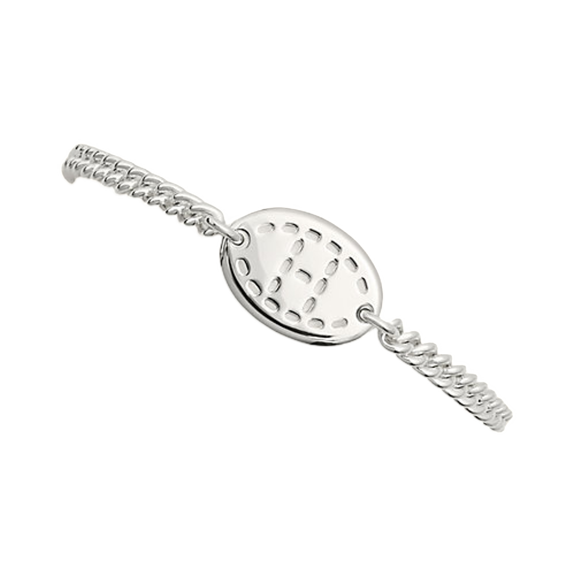 에르메스 라지 포인트 셀리에 브레이슬릿 & 스털링 실버(Hermes Large Point Sellier Bracelet & Sterling Silver) - 2