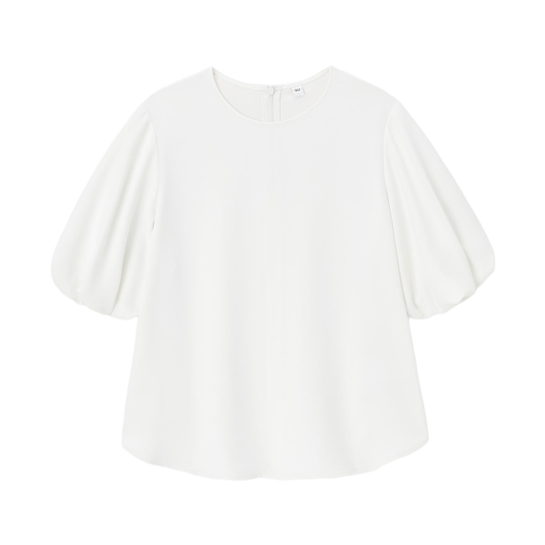 359563-01 (W) GU Bubble Sleeve Blouse Off White