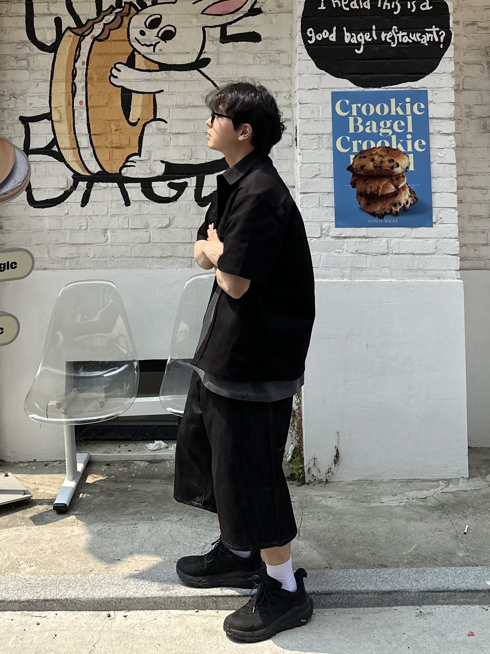 Hoka Kaha 2 Low Gore-Tex Black 착용 스타일 - 2