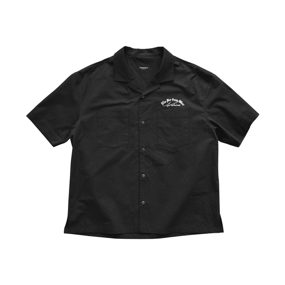 파프롬왓 파 오픈 카라 셔츠 블랙(Farfromwhat Far Open Collar Shirts Black)