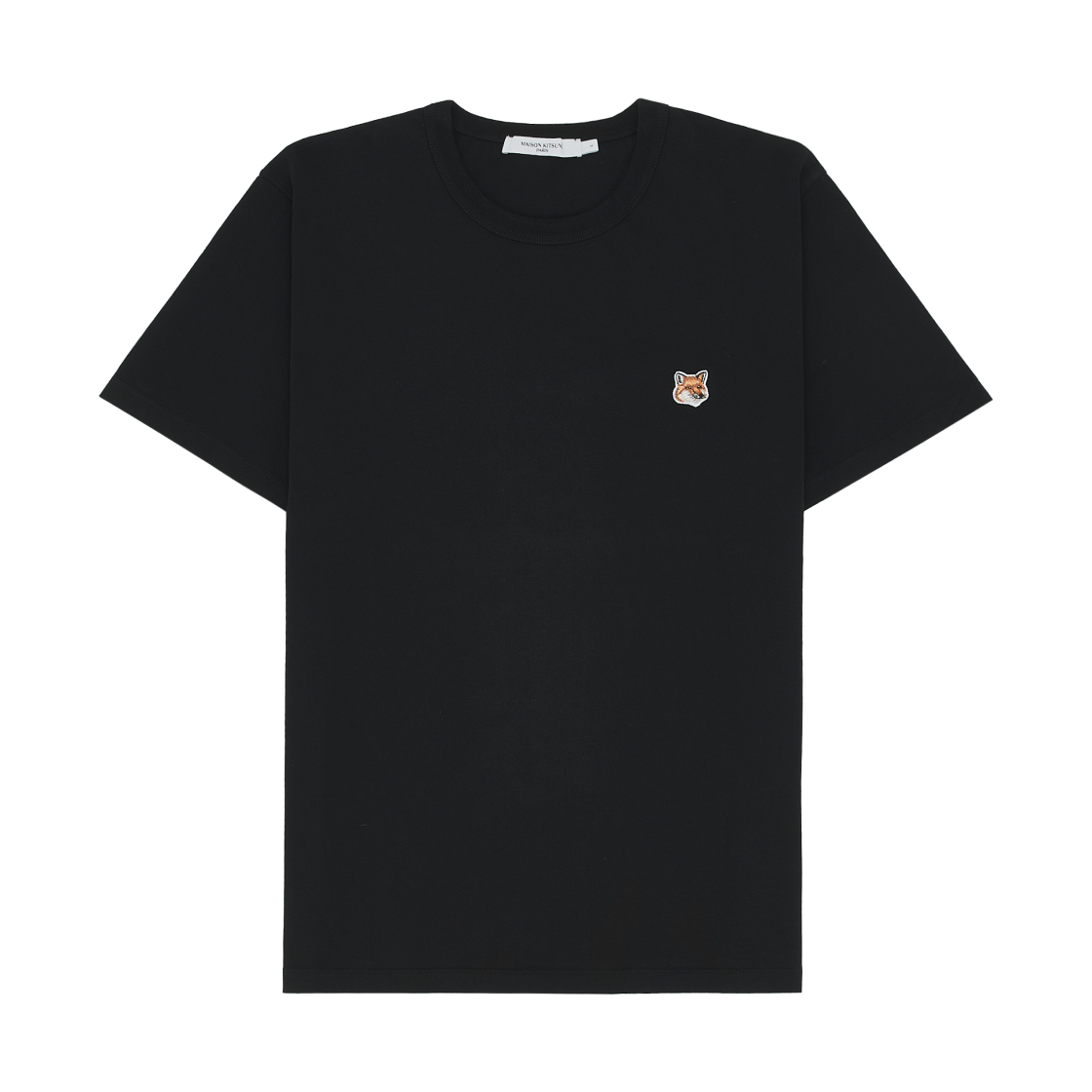 메종 키츠네 폭스 헤드 패치 클래식 티셔츠 블랙