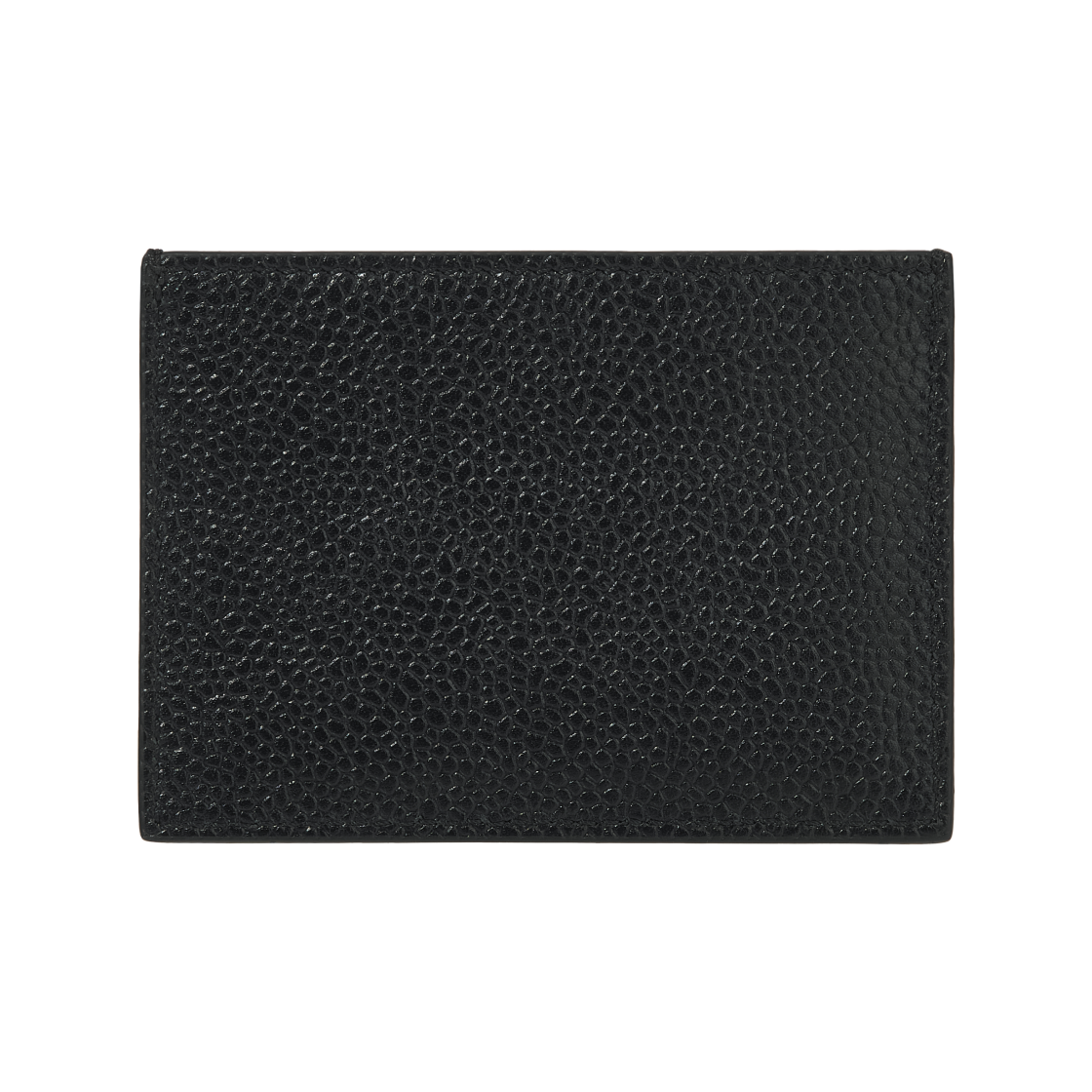 톰브라운 페블 그레인 레더 스트라이프 싱글 카드 홀더 블랙(Thom Browne Pebble Grain Leather Stripe Single Card Holder Black) - 2