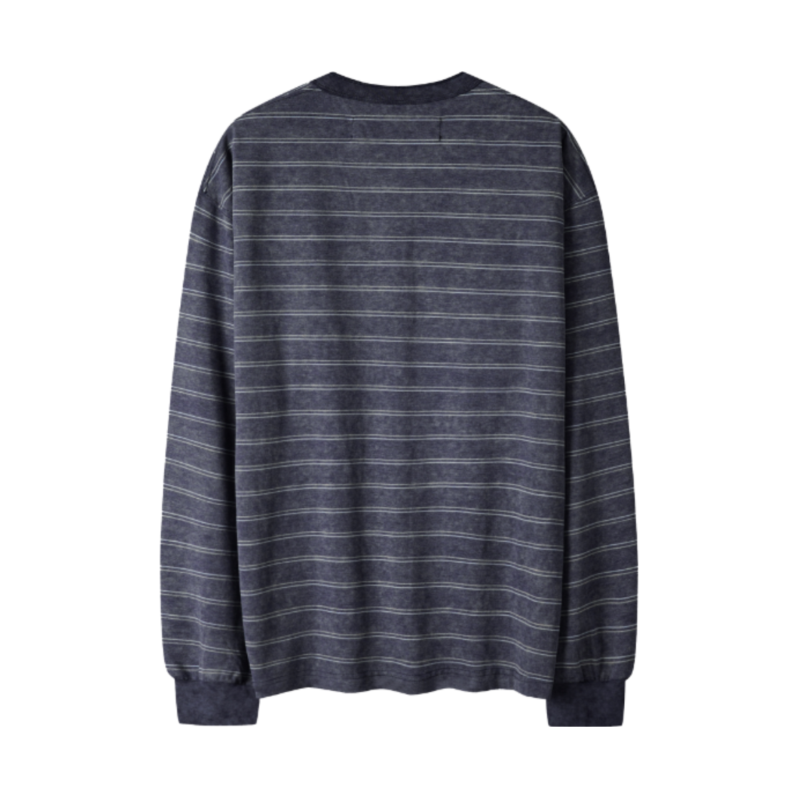 코너블레스 워시드 스트라이프 헨리넥 롱 슬리브 블루(Cornerbless Washed Stripe Henley Neck Long Sleeve Blue) - 2