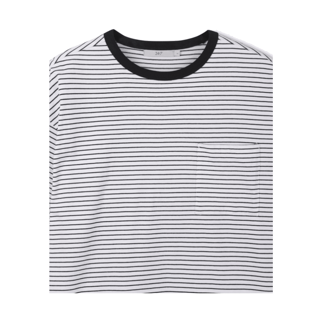 24/7 시리즈 USA 코튼 20수 스트라이프 티셔츠 화이트(24/7 series USA Cotton 20's Stripe Tee White) - 3
