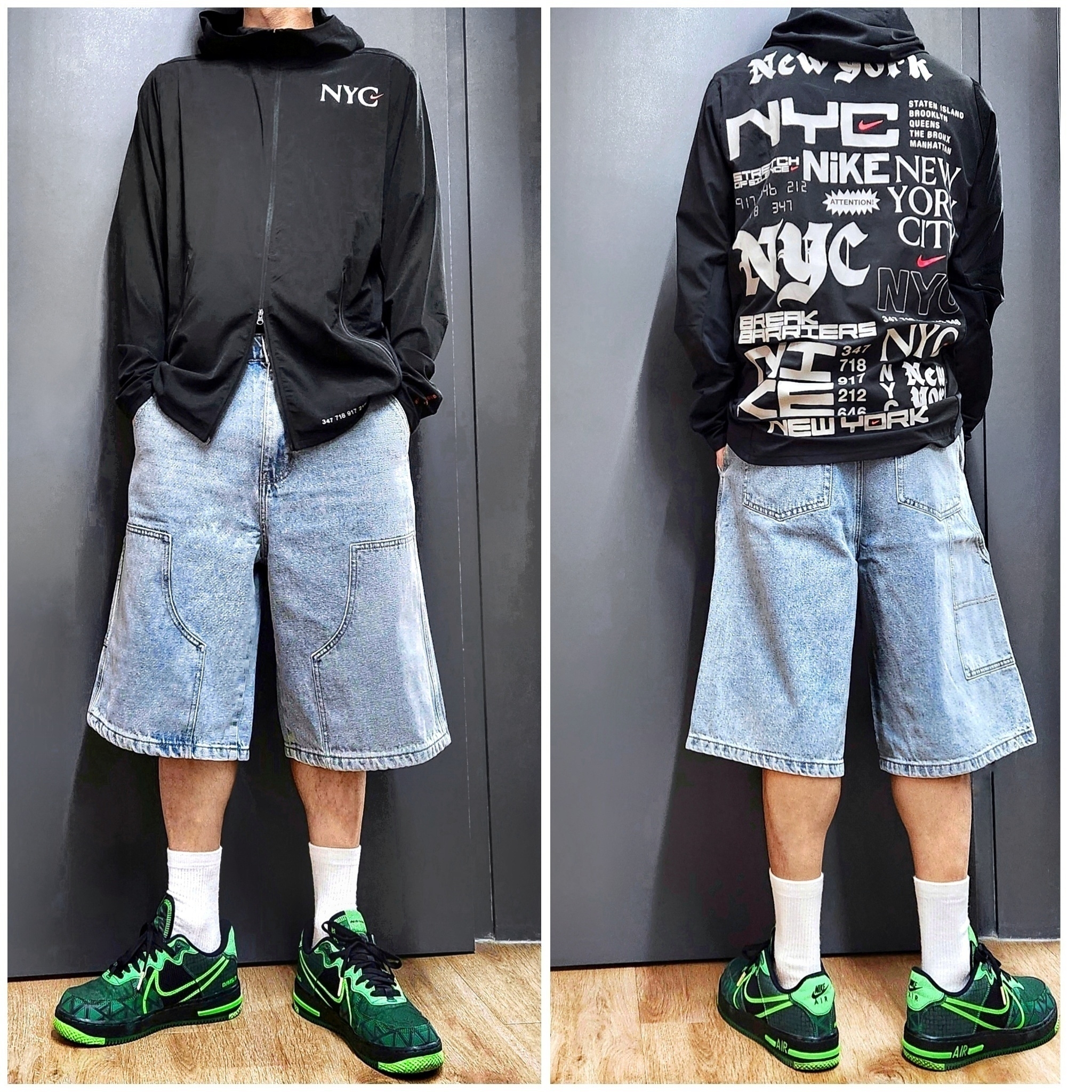 Nike Air Force 1 React Naija 착용 스타일