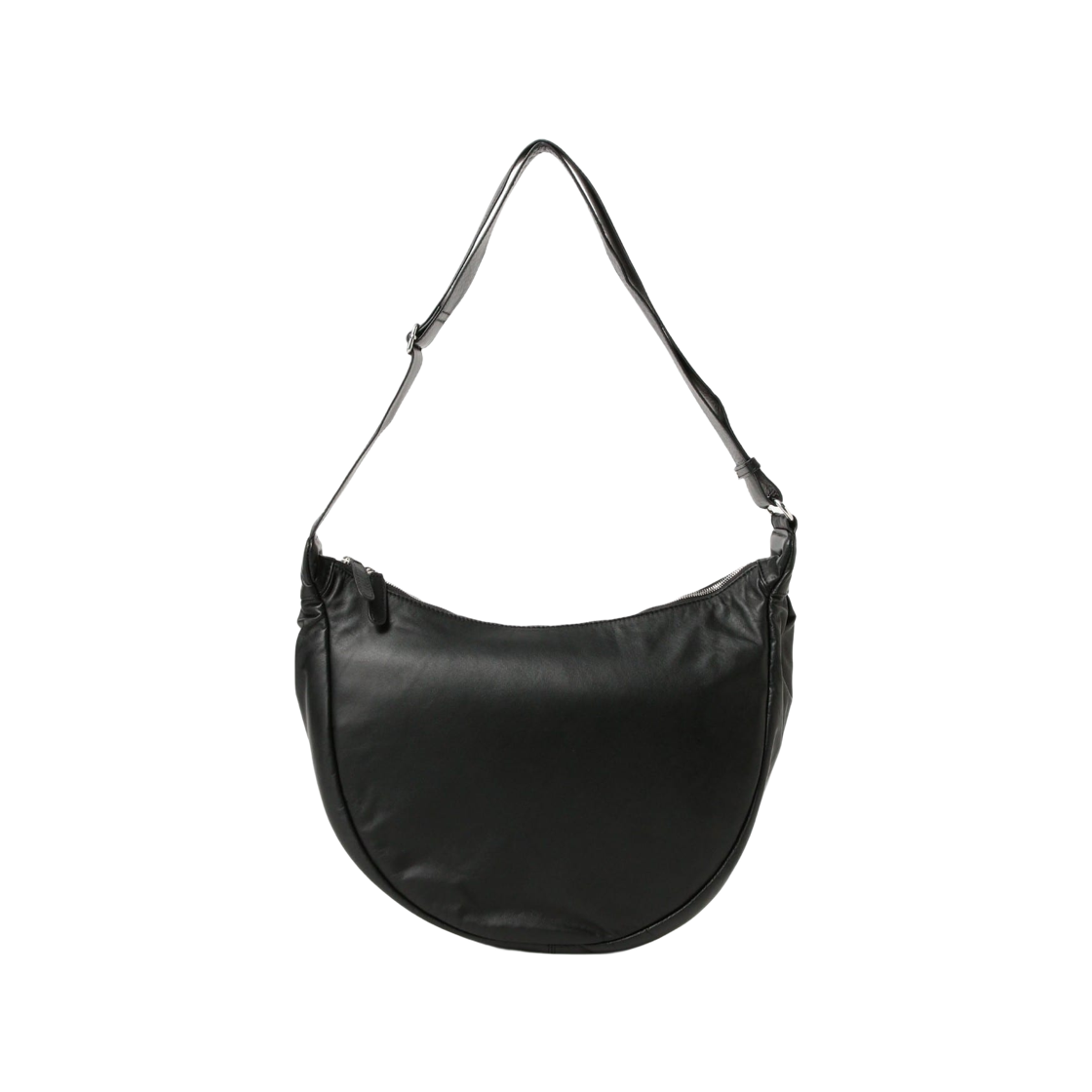 빔즈 하프 문 레더백 블랙(Beams Half Moon Leather Bag Black)