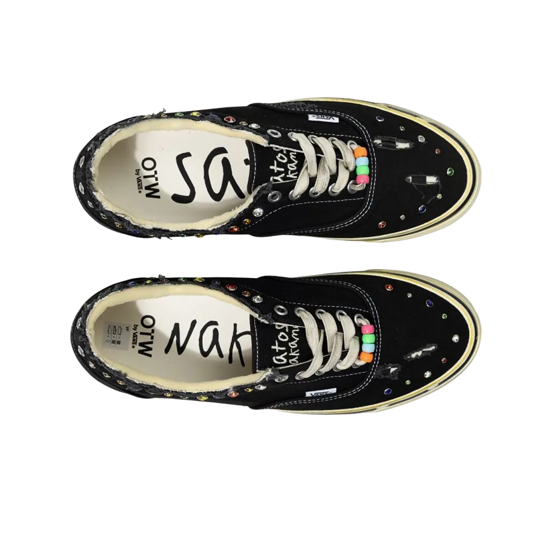 반스 x 사토시 나카모토 OTW 에라 95 젬스 블랙(Vans x Satoshi Nakamoto OTW Era 95 Gems Black) - 2
